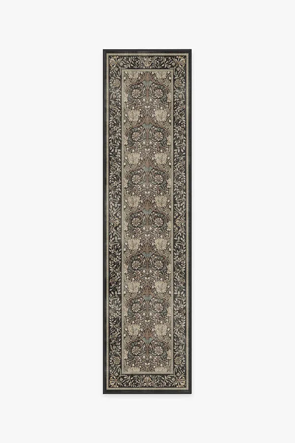 Honeysuckle & Tulip Dark Wood Rug by Morris & Co.