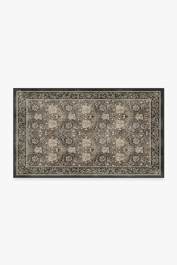 Honeysuckle & Tulip Dark Wood Rug by Morris & Co.