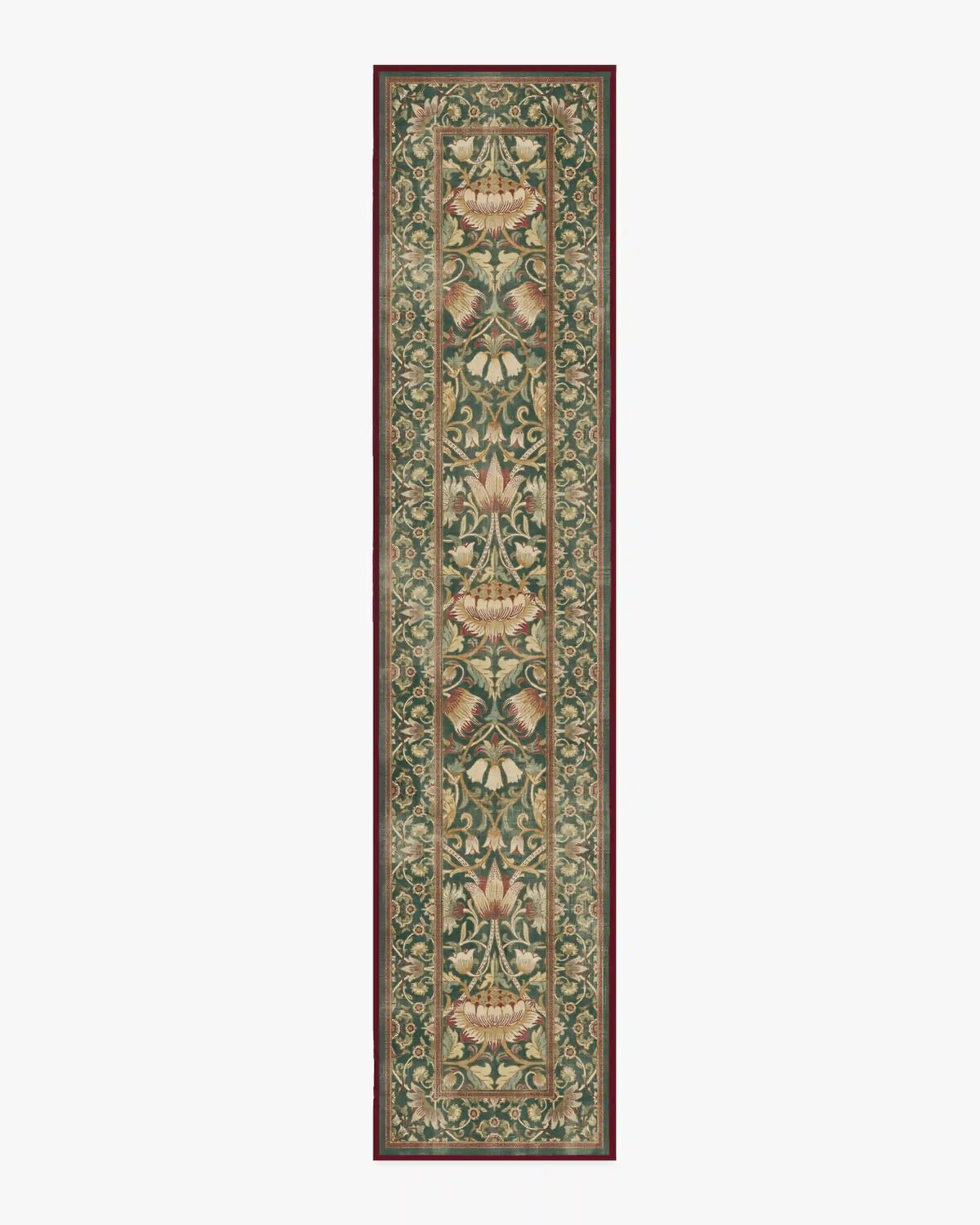 Lodden Soft Evergreen & Gold Rug by Morris & Co.