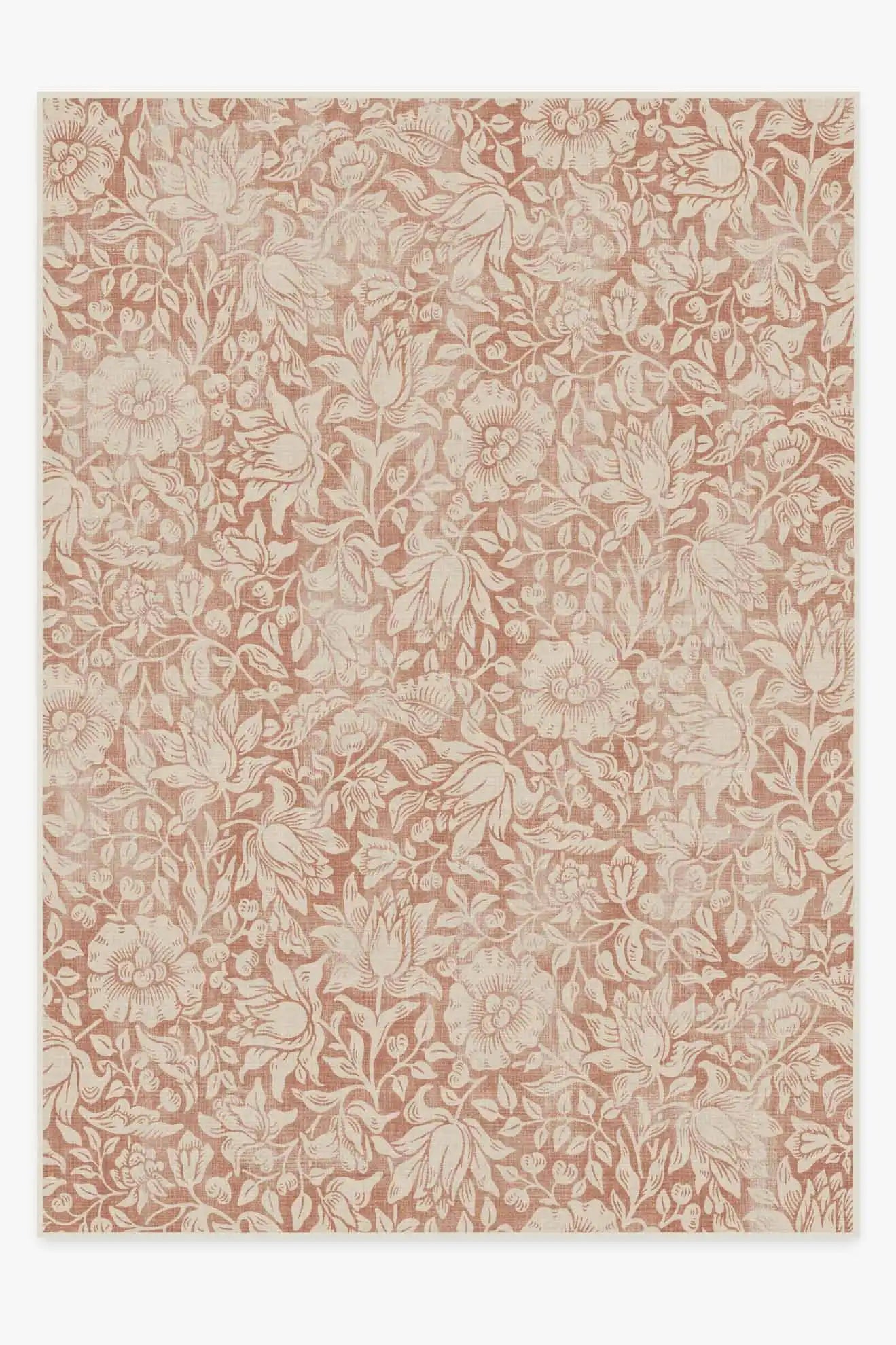 Mallow Rust Rug by Morris & Co.
