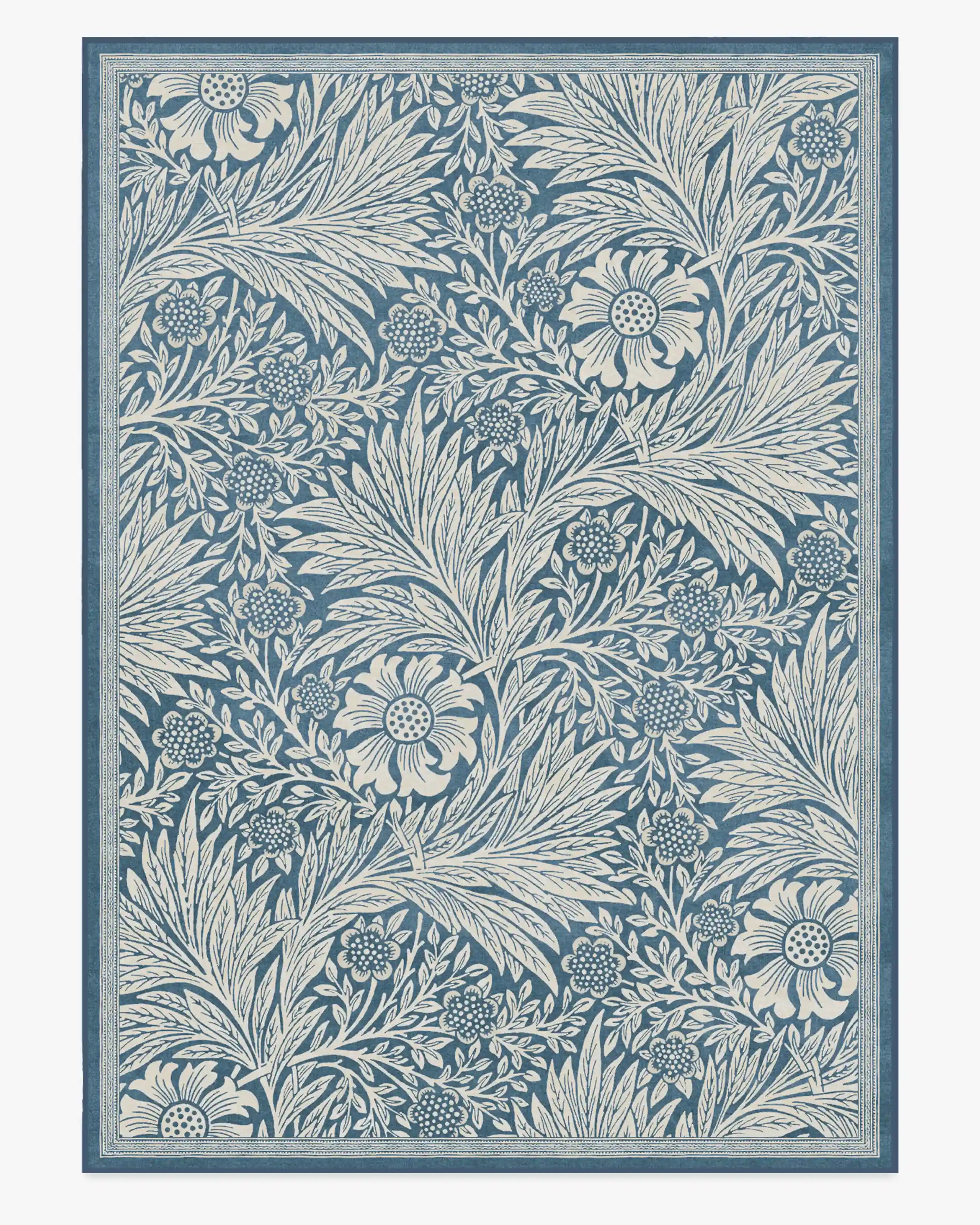 Marigold Blue Rug by Morris & Co.