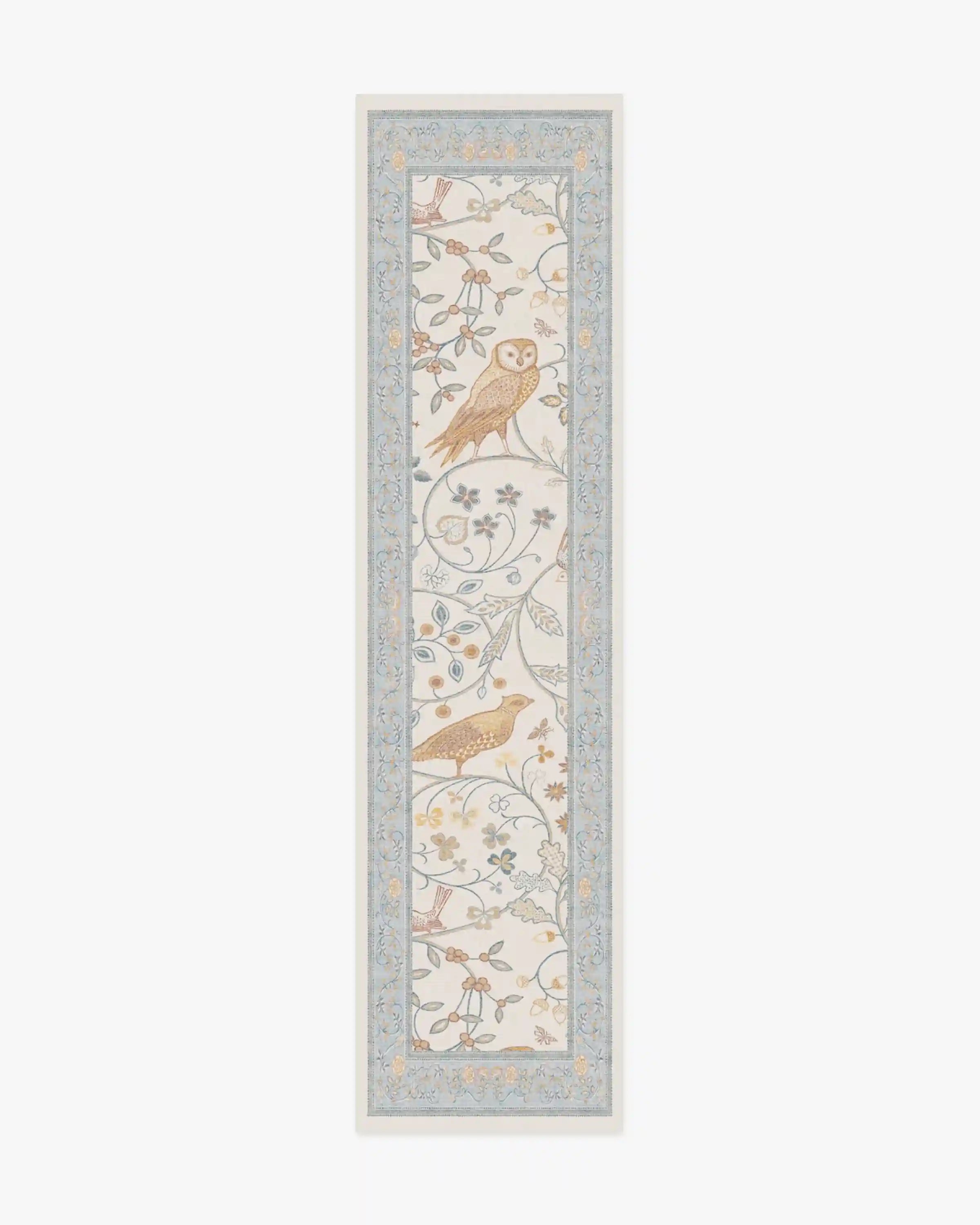 Newill Ivory & Blue Rug by Morris & Co.