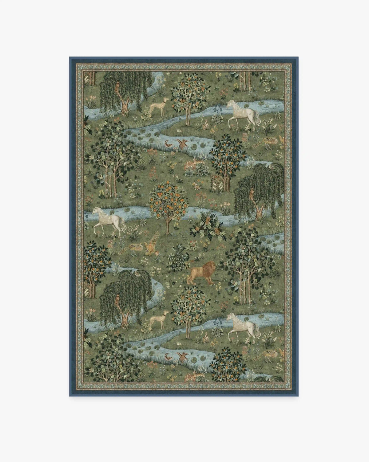 Owl & Willow Green Rug by Morris & Co.