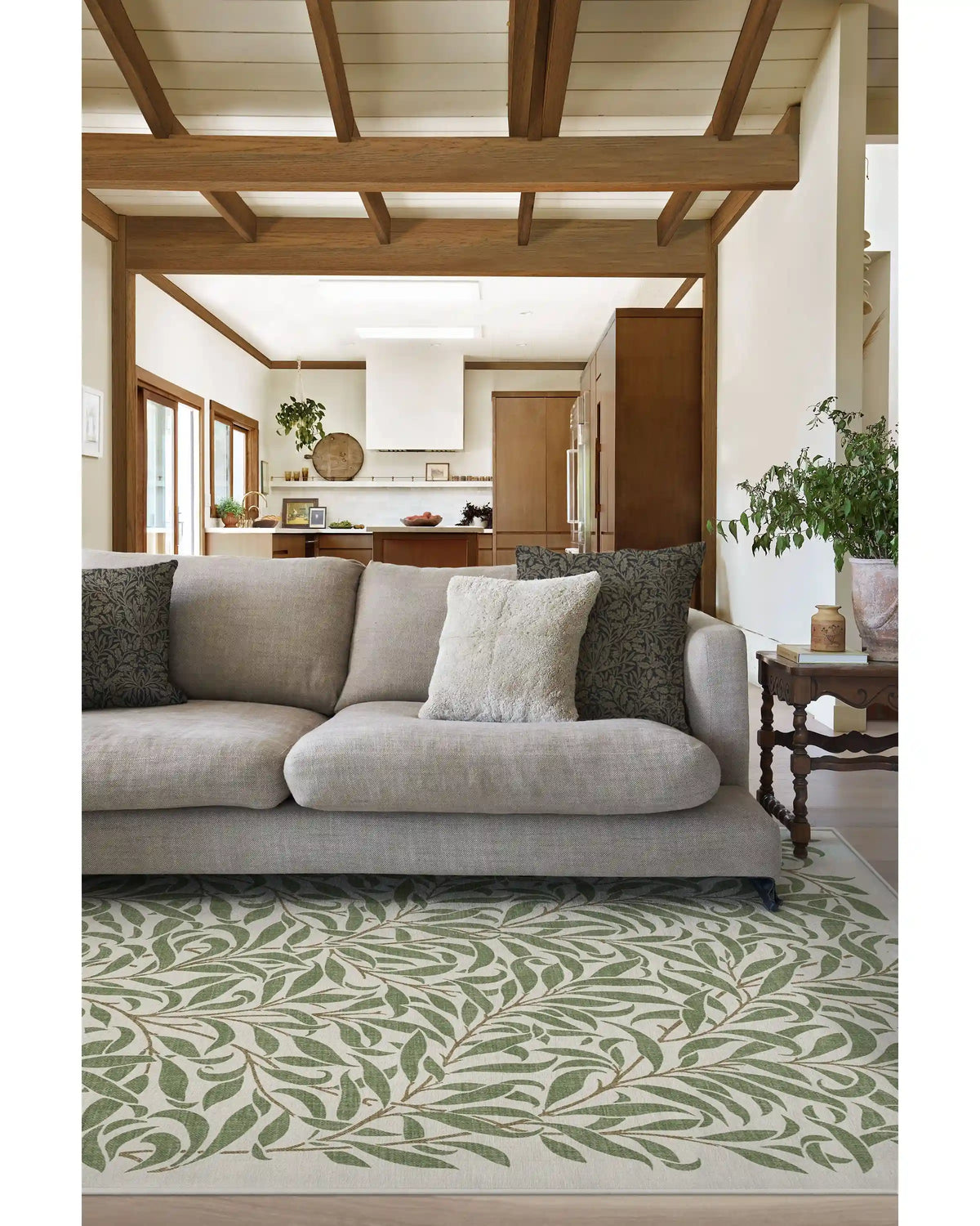 Pure Willow Boughs Green Rug by Morris & Co.