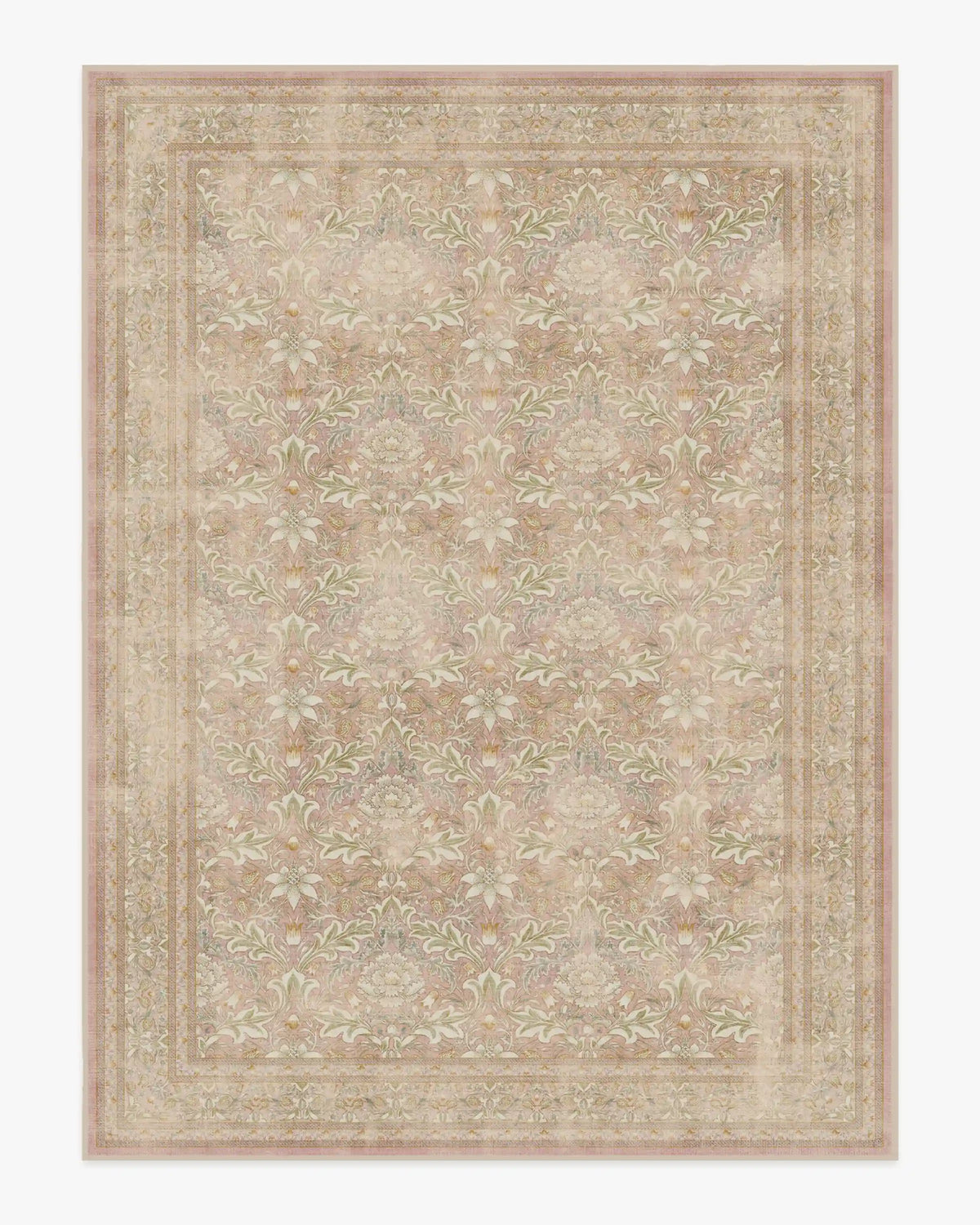 Simply Severn Soft Pink Rug by Morris & Co.