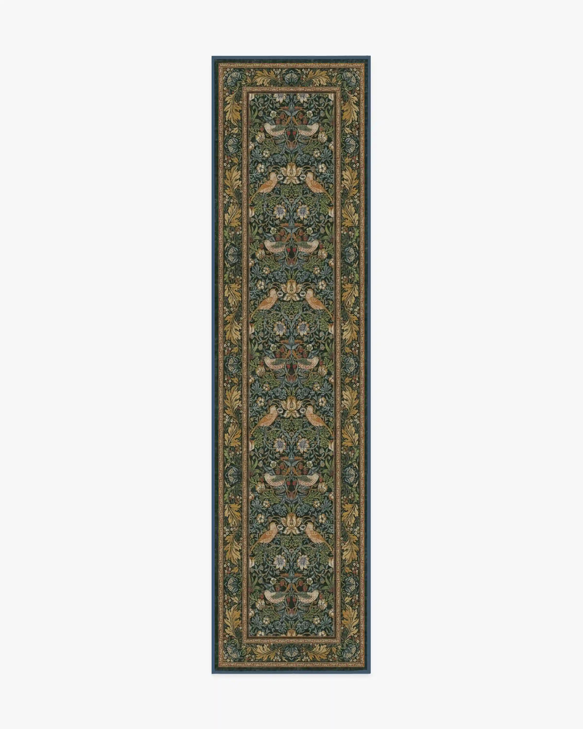 Strawberry Thief Indigo Rug by Morris & Co.