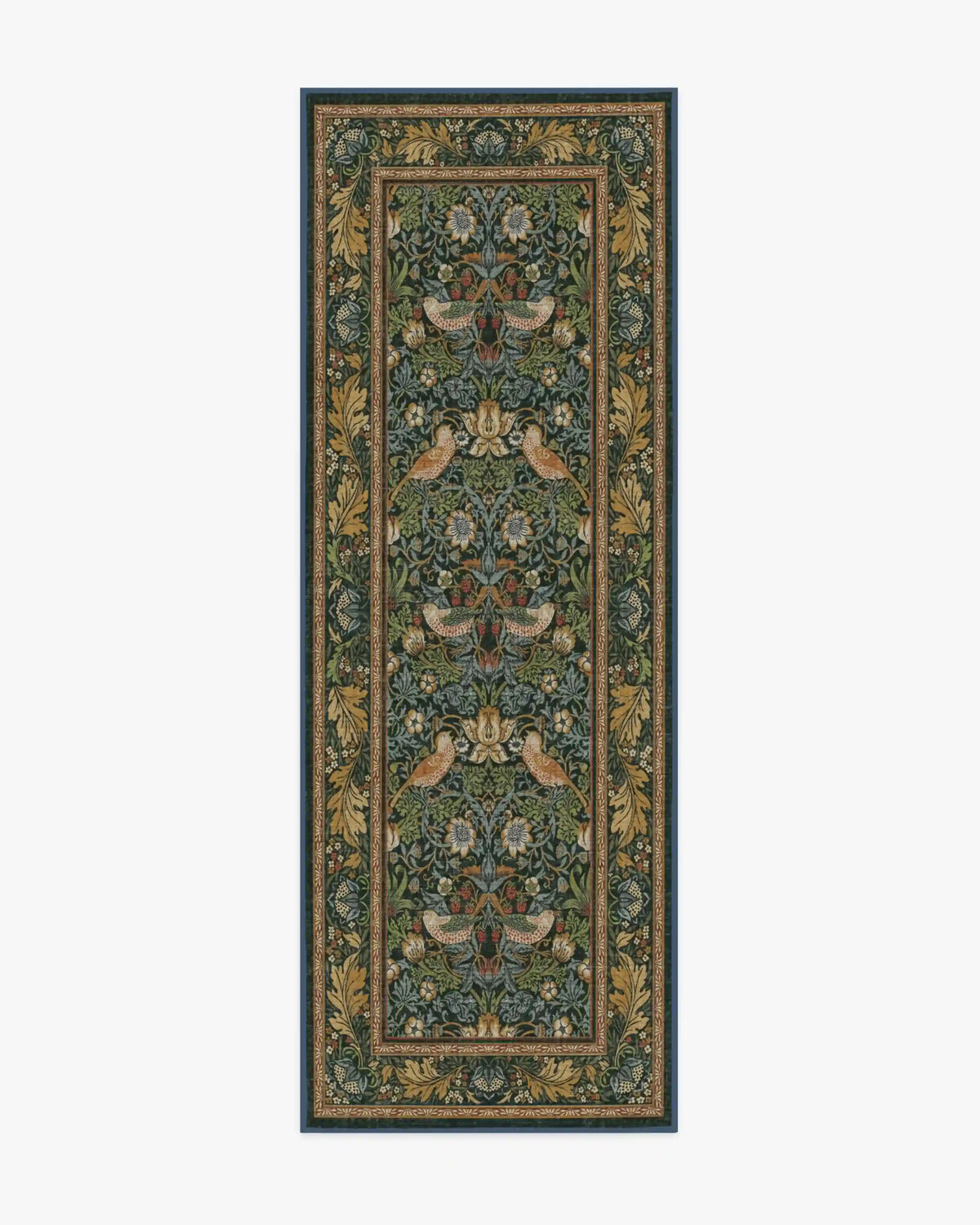 Strawberry Thief Indigo Rug by Morris & Co.