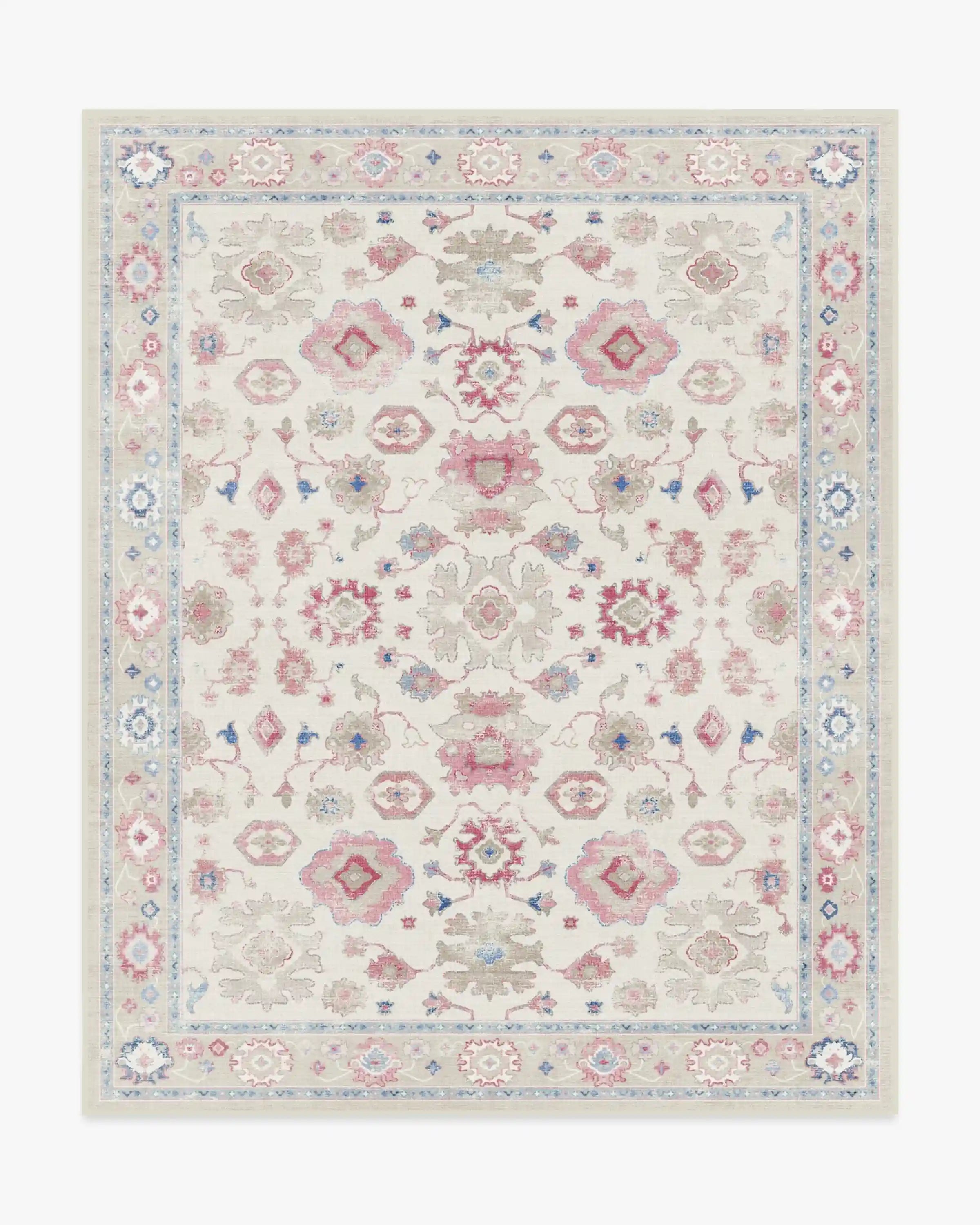 Serena Pink Rug by Mrs. Alice