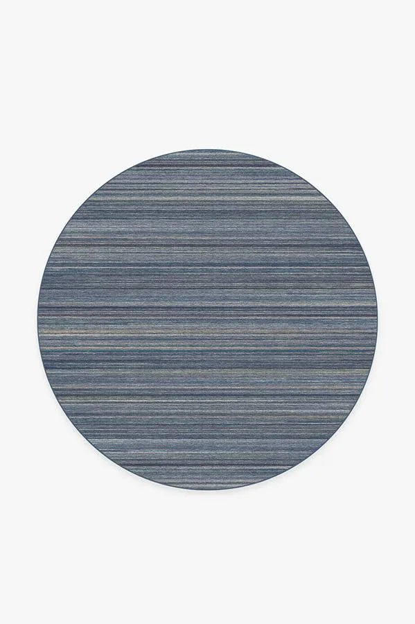 Multi Stripe Blue Rug