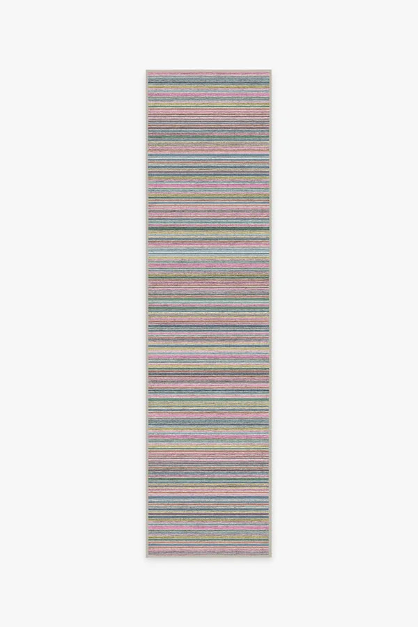 Multi Stripe Polychrome Rug