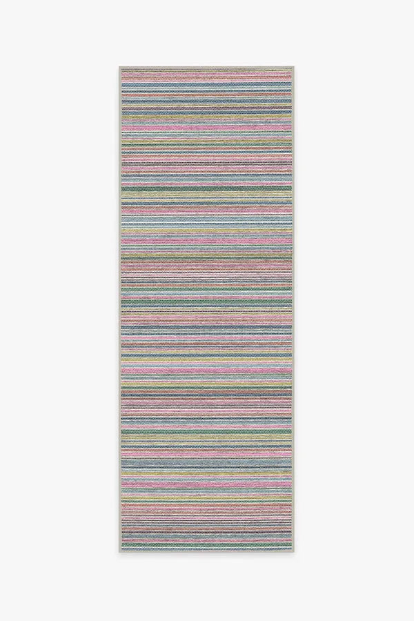 Multi Stripe Polychrome Rug