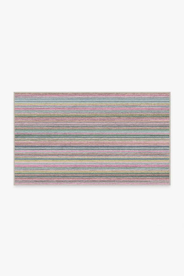 Multi Stripe Polychrome Rug