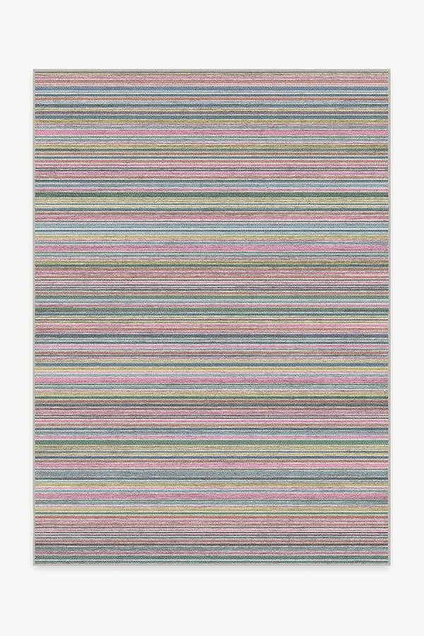 Multi Stripe Polychrome Rug