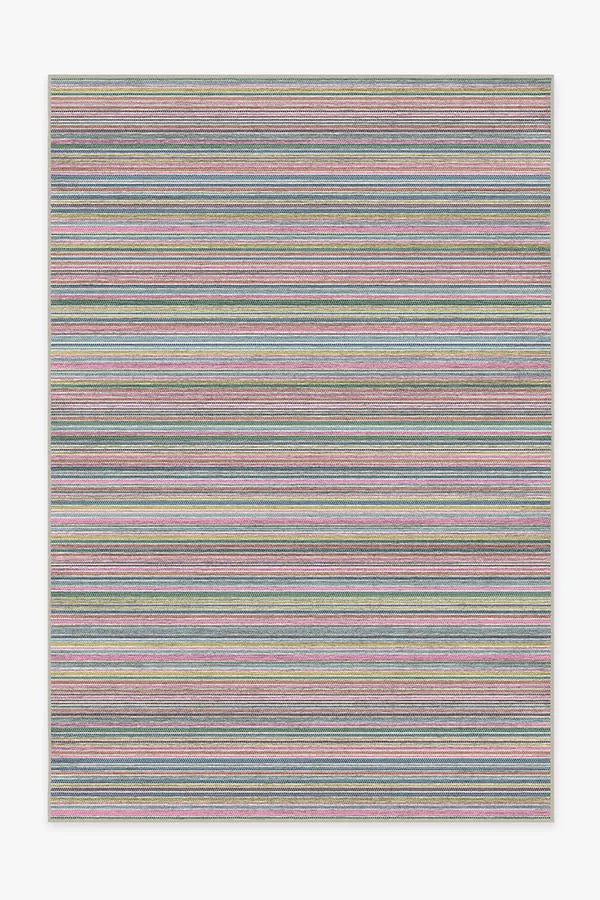 Multi Stripe Polychrome Rug