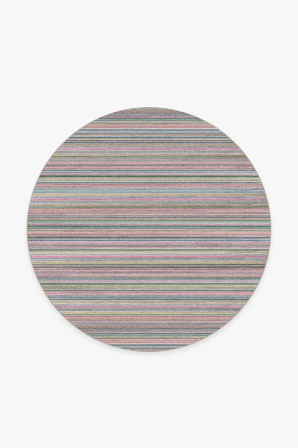 Multi Stripe Polychrome Rug