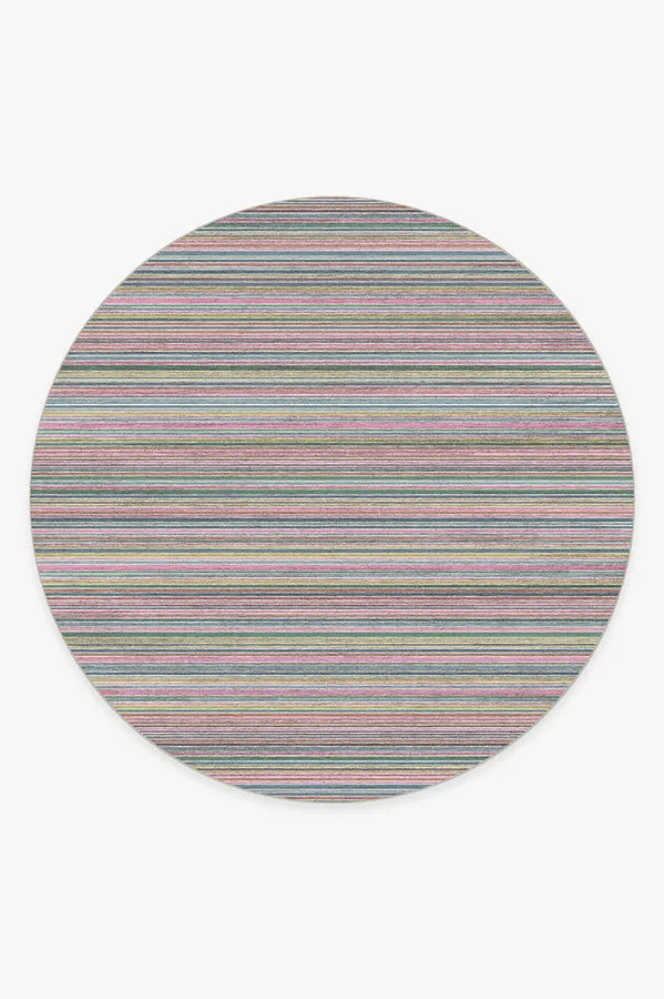 Multi Stripe Polychrome Rug
