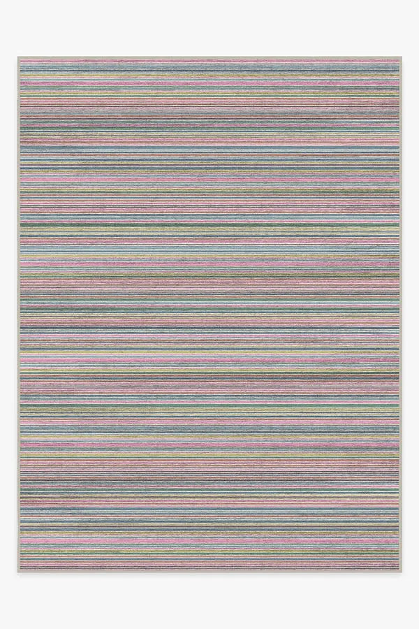 Multi Stripe Polychrome Rug