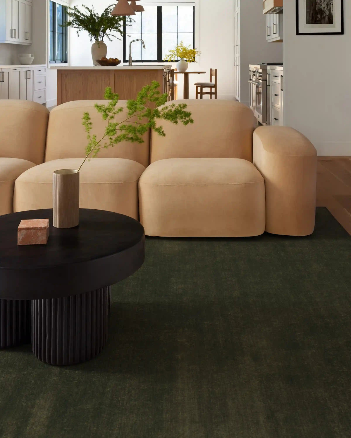 Nico Solid Olive Rug