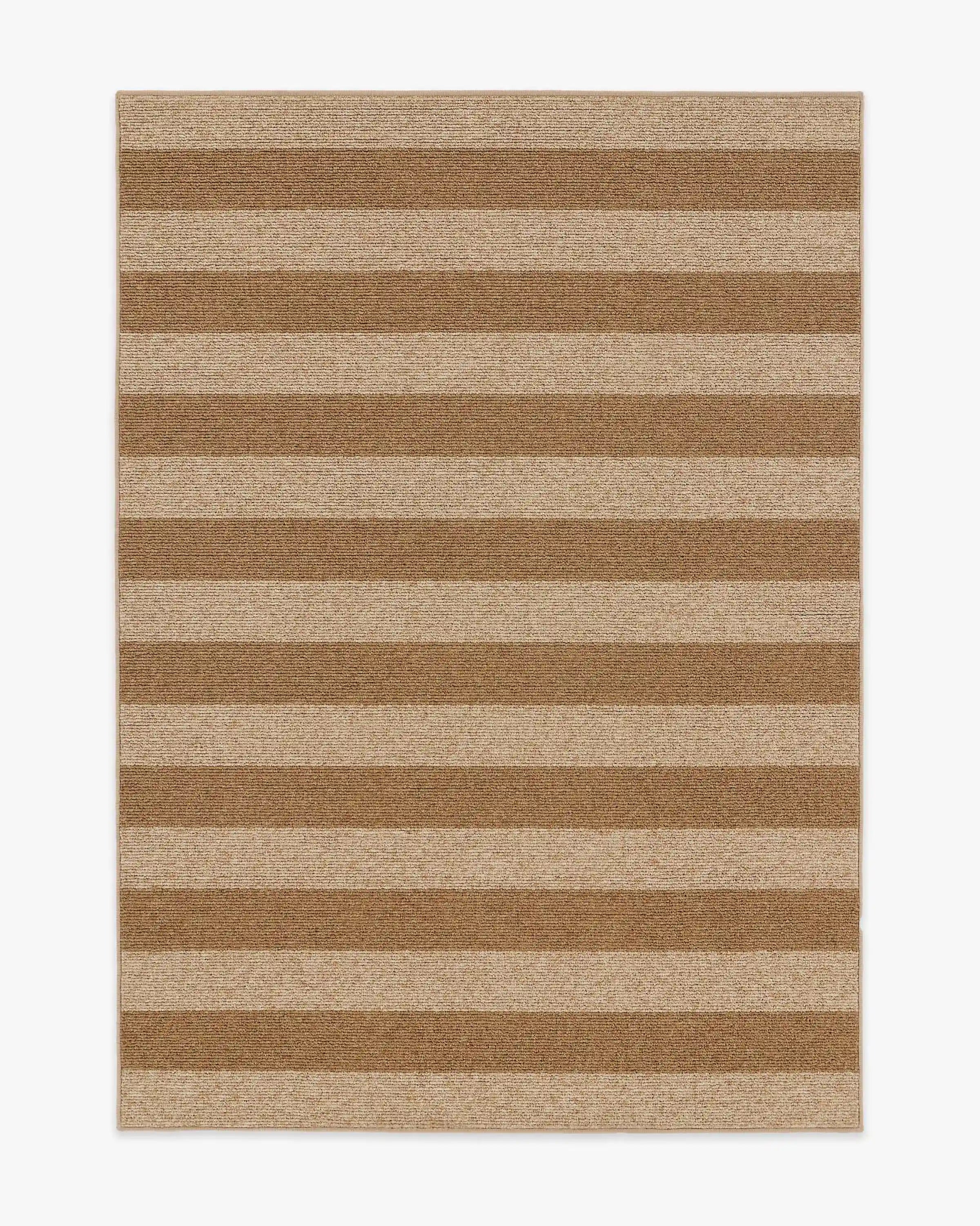 Nolan Bold Stripe Natural & Dark Natural Performance Weave Rug