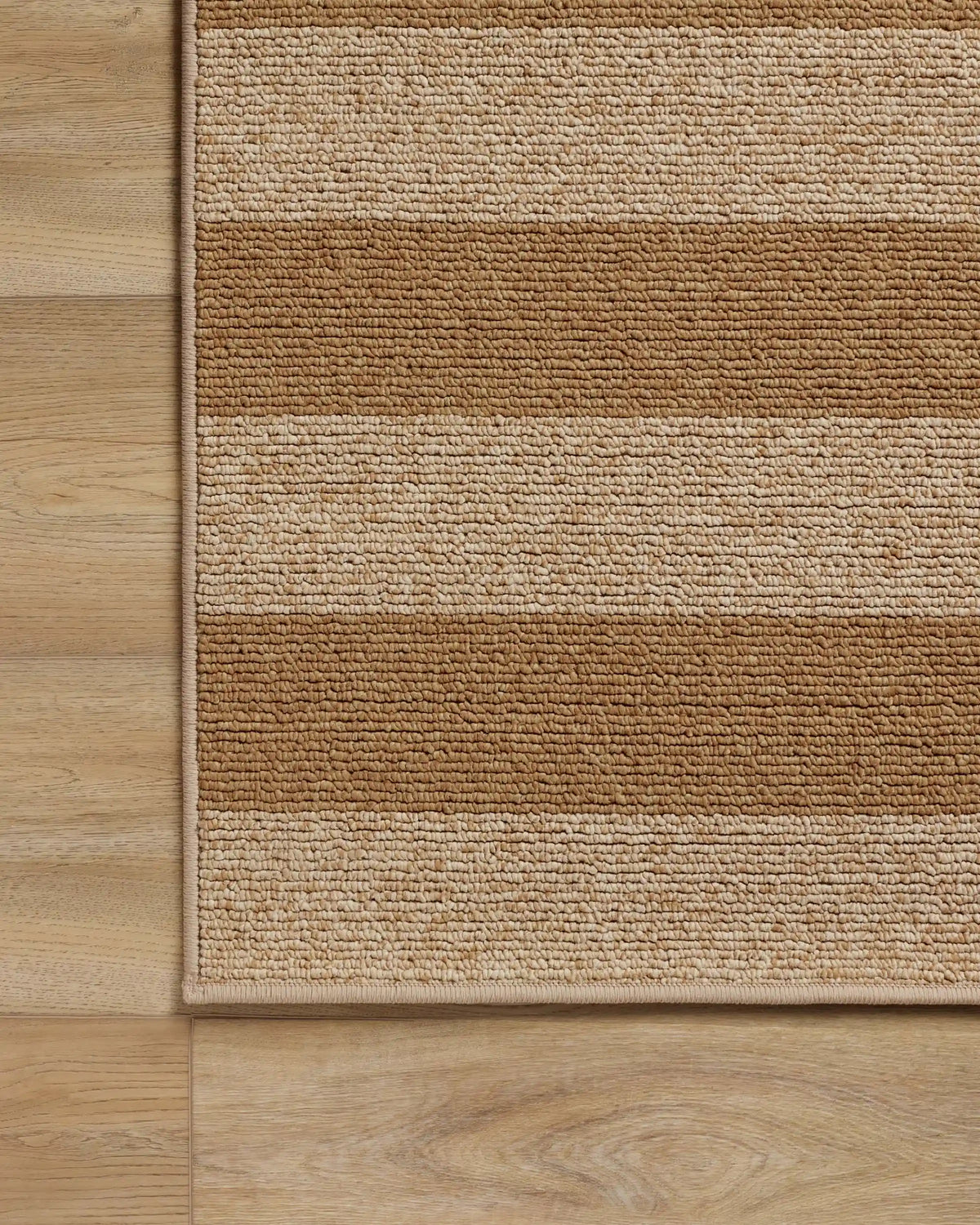 Nolan Bold Stripe Natural & Dark Natural Performance Weave Rug