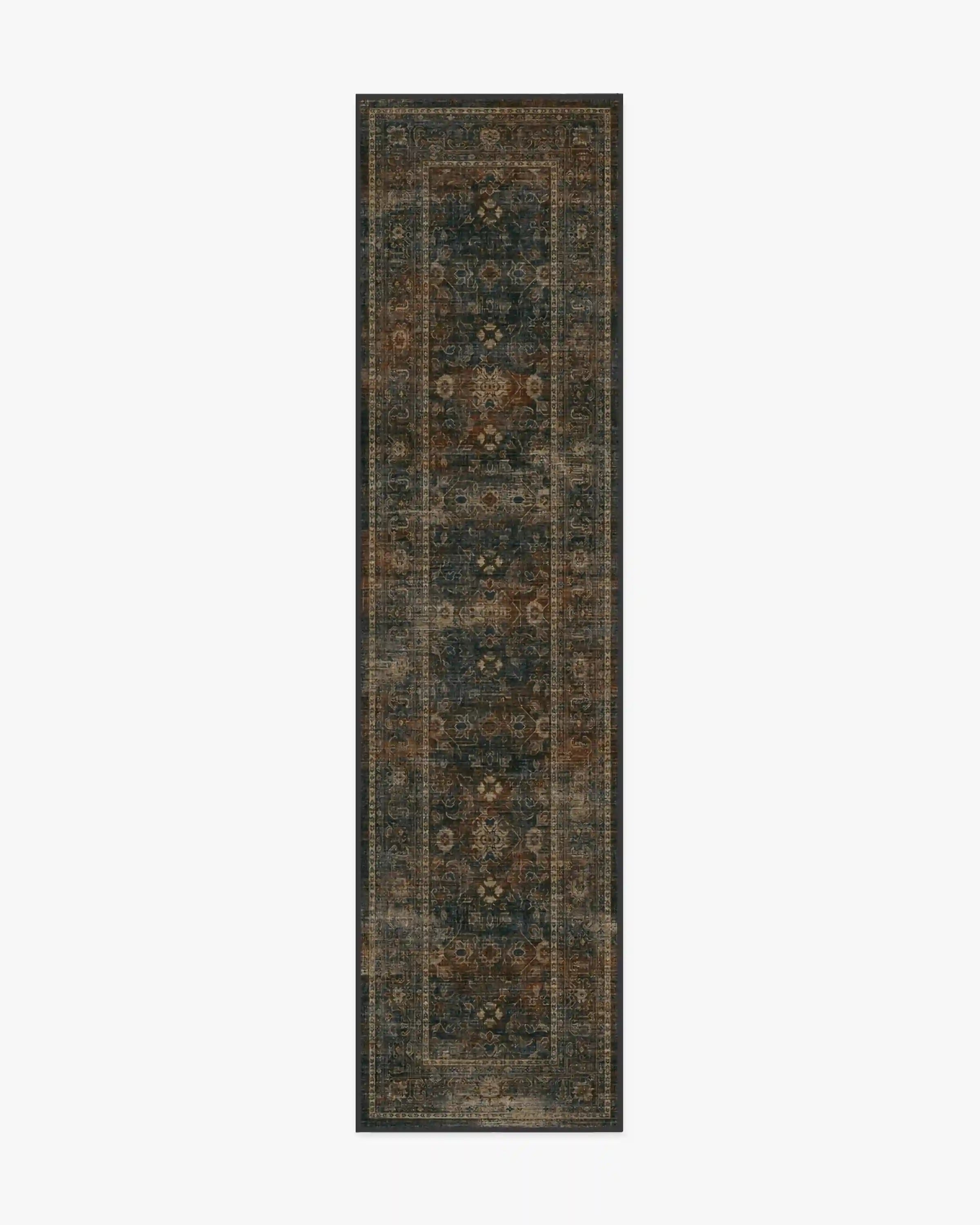 Ophelia Navy & Redwood Rug