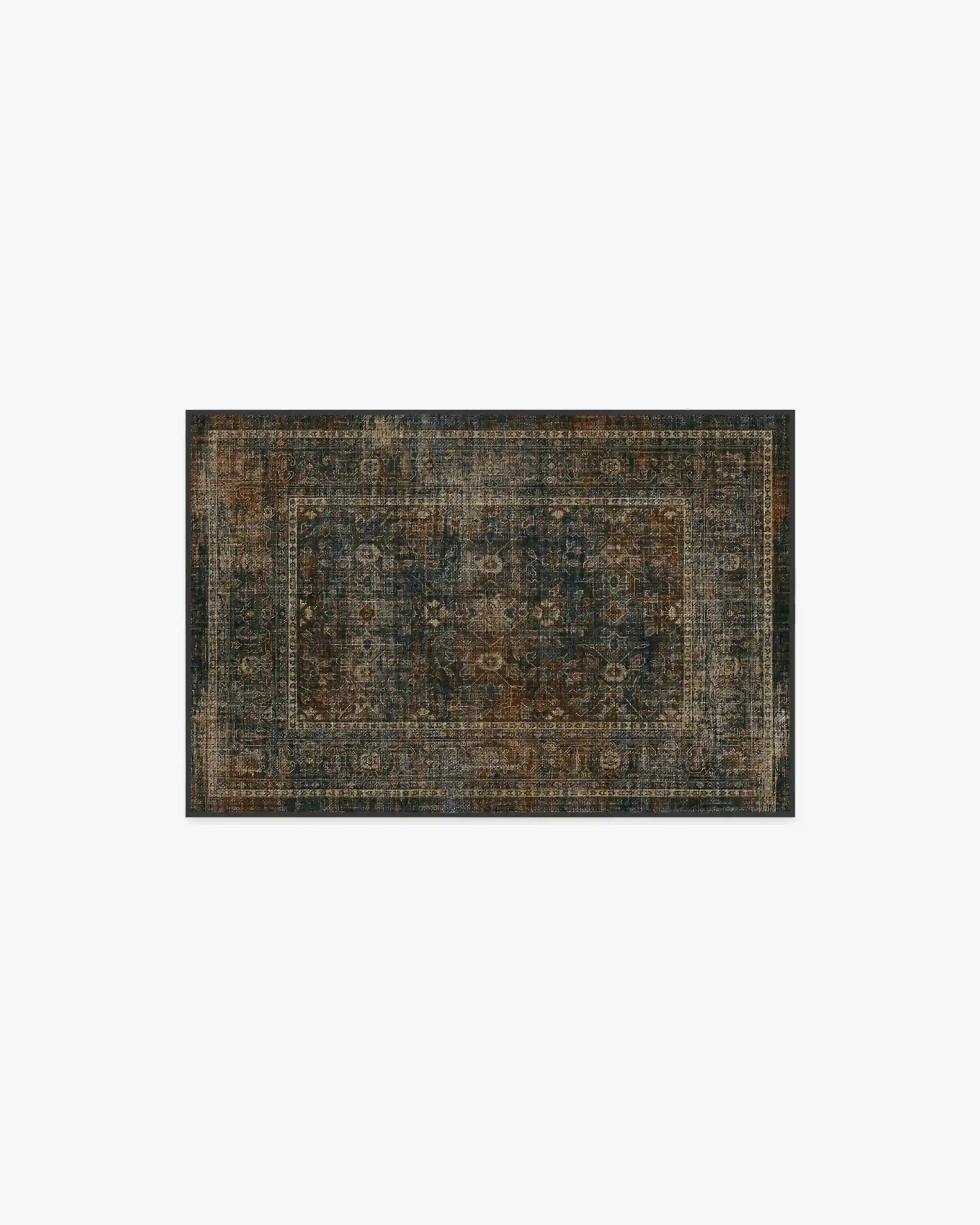Ophelia Navy & Redwood Rug