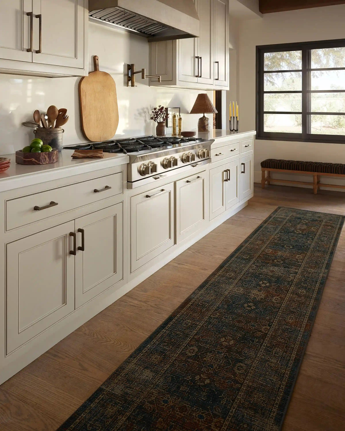Ophelia Navy & Redwood Rug