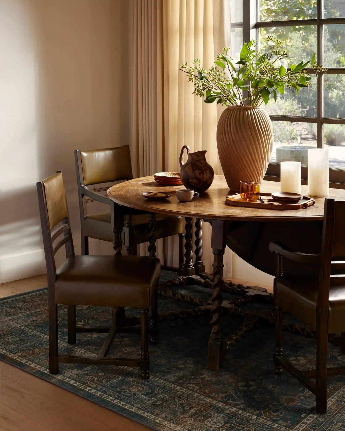 Ophelia Navy & Redwood Rug