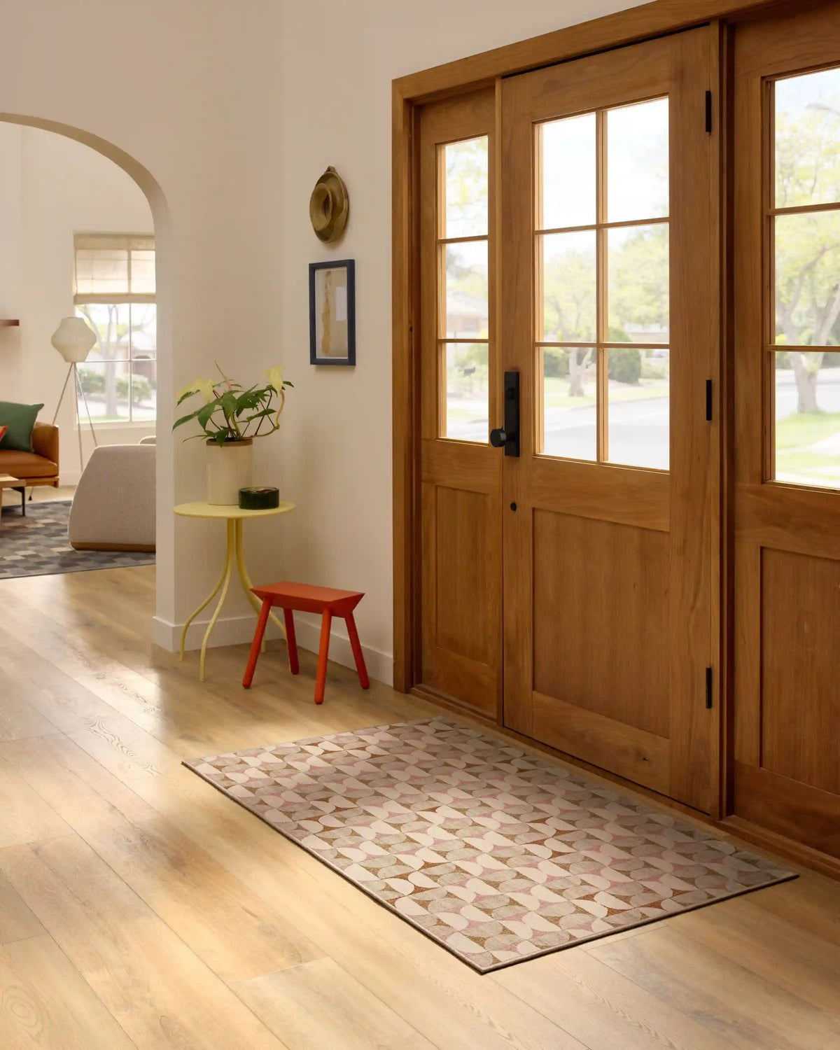 Orana Soft Pink & Natural Rug