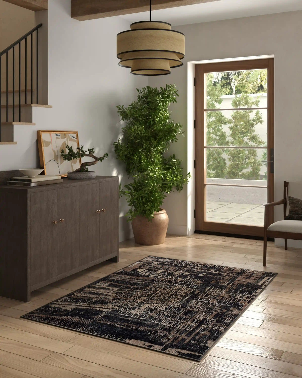Ourea Dark Wood Rug