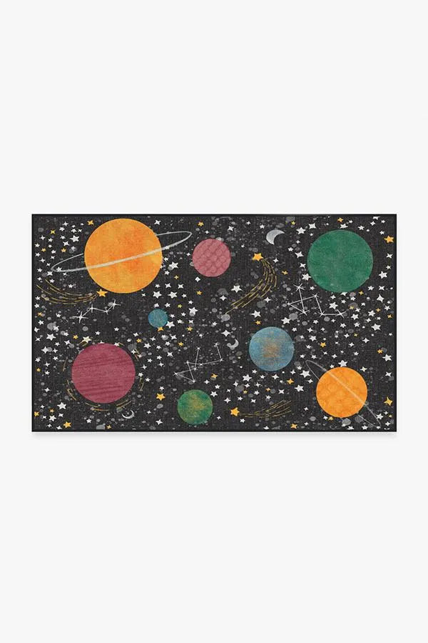 Outer Space Black Rug