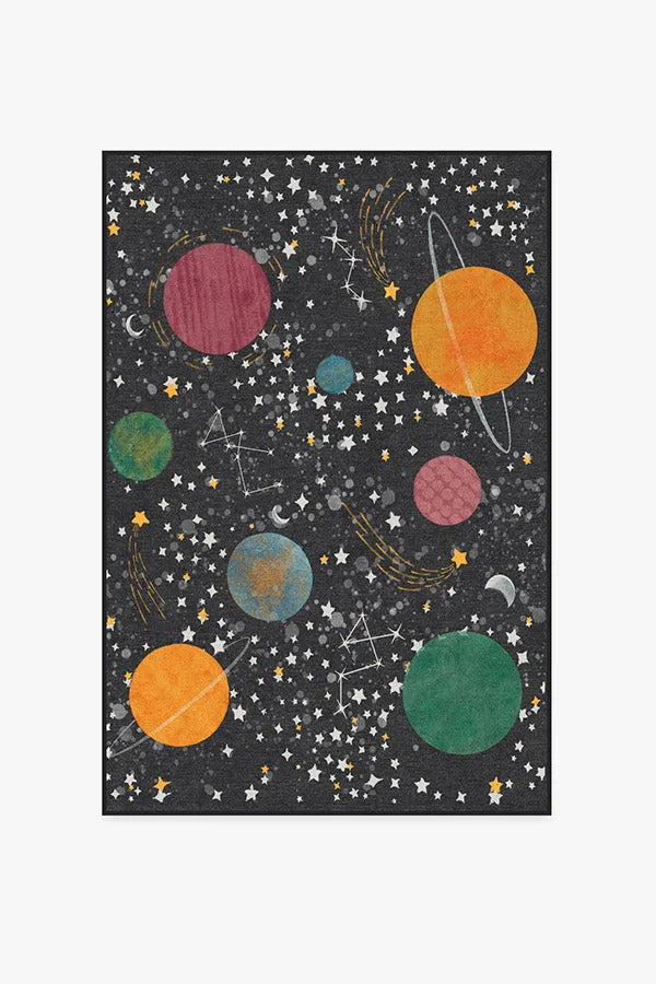 Outer Space Black Rug