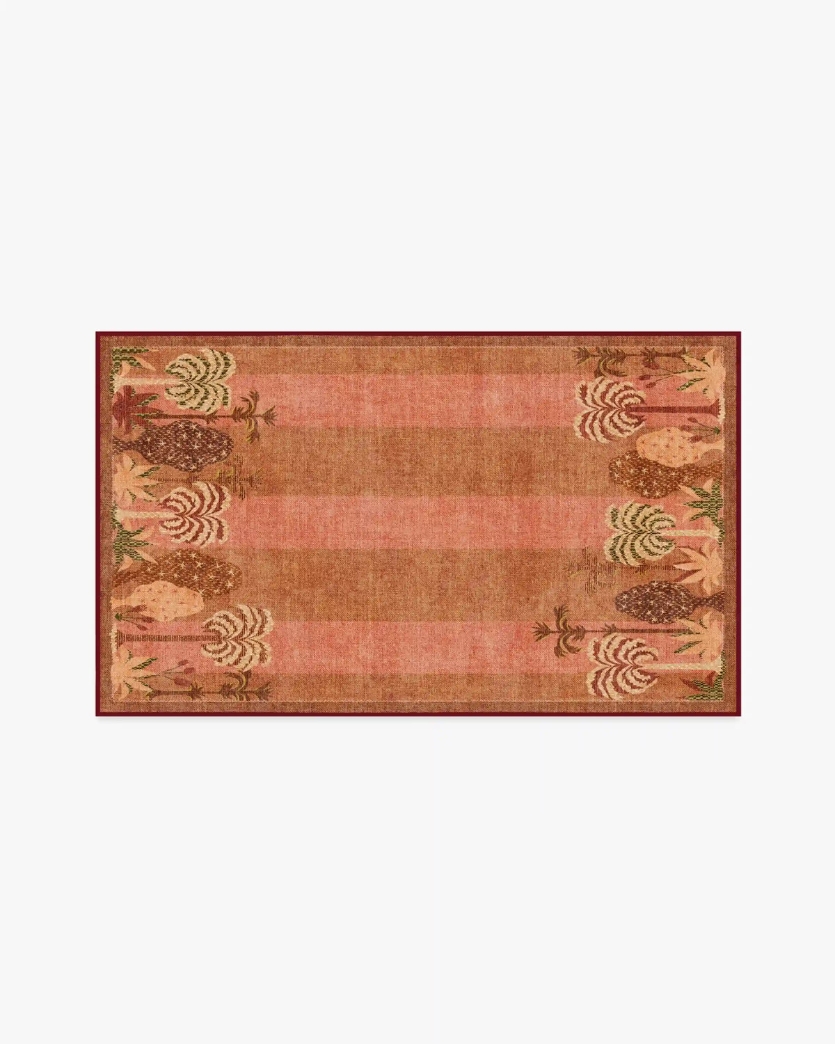 Palmistry Pinstripe Warm Brown Rug by Jungalow