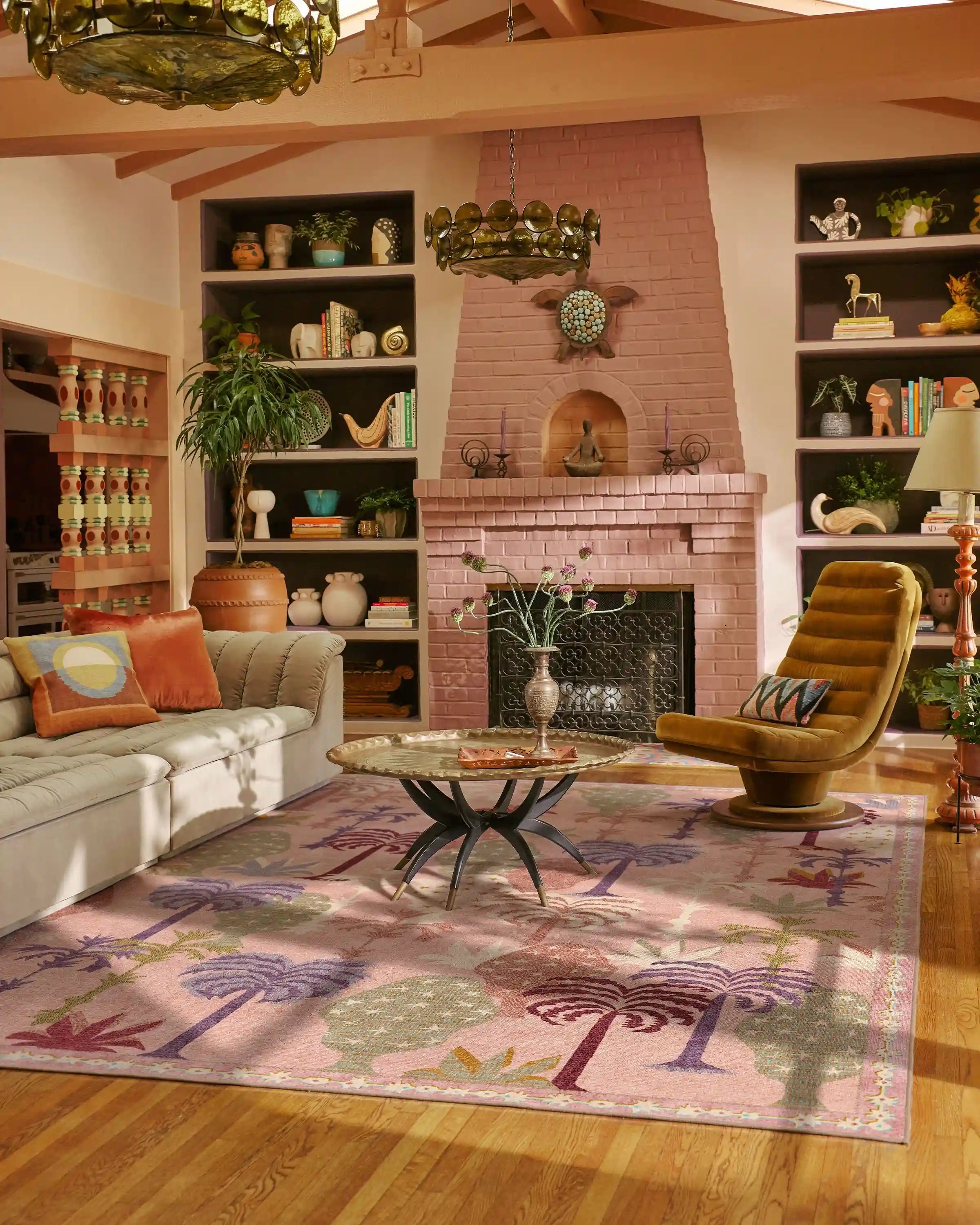 Palmistry Soft Pink Rug by Jungalow