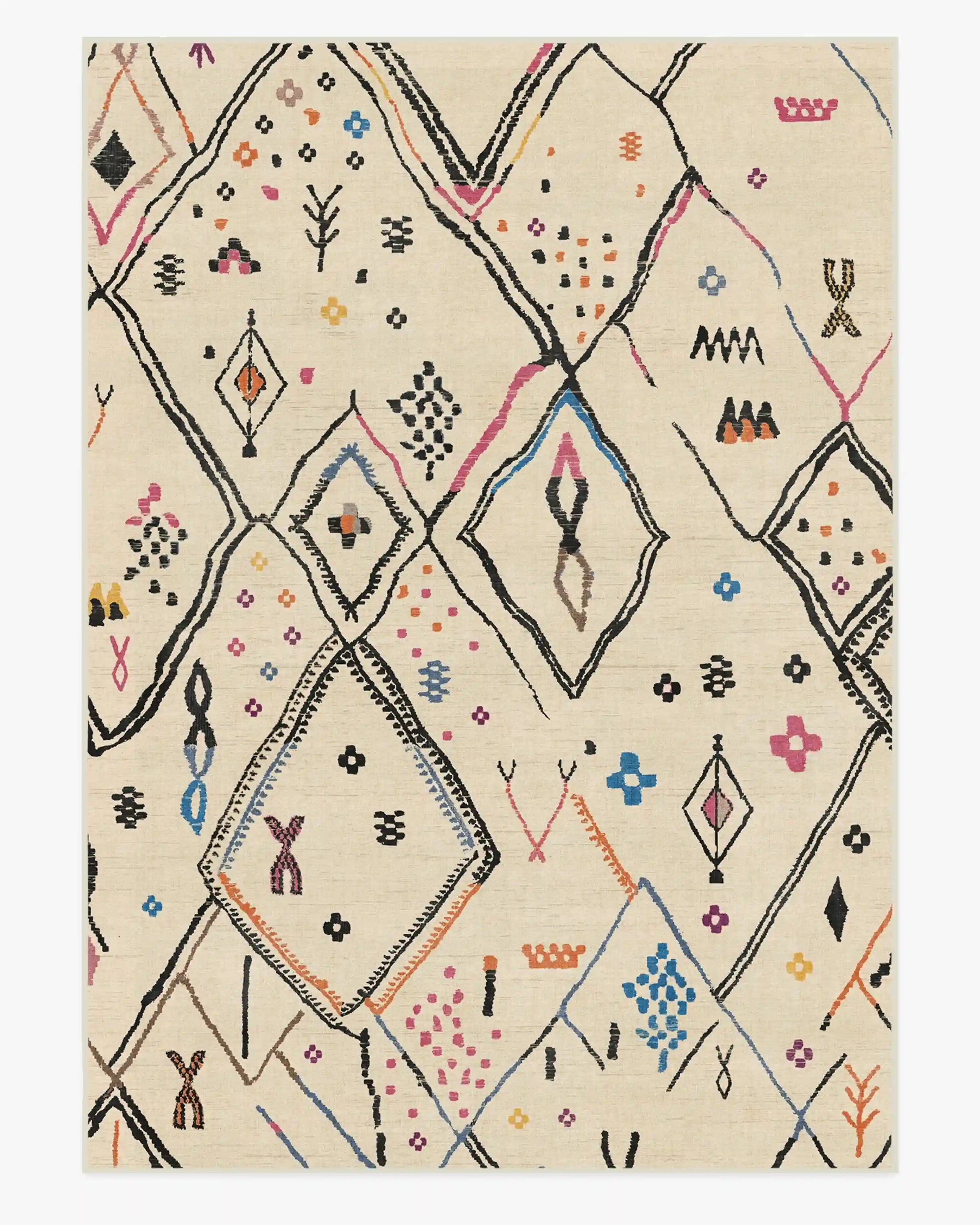 Pamir Ivory Multicolour Rug