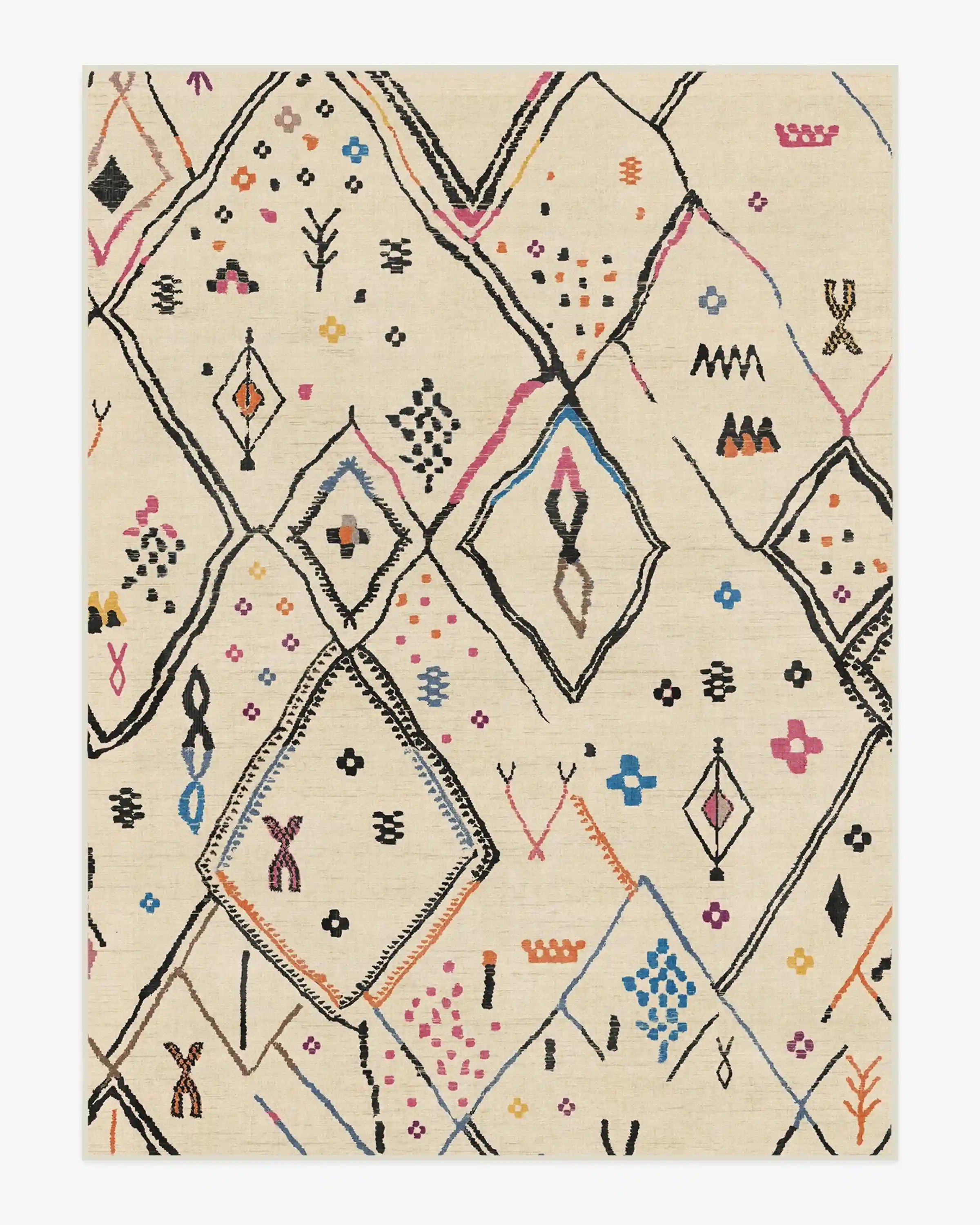 Pamir Ivory Multicolour Rug