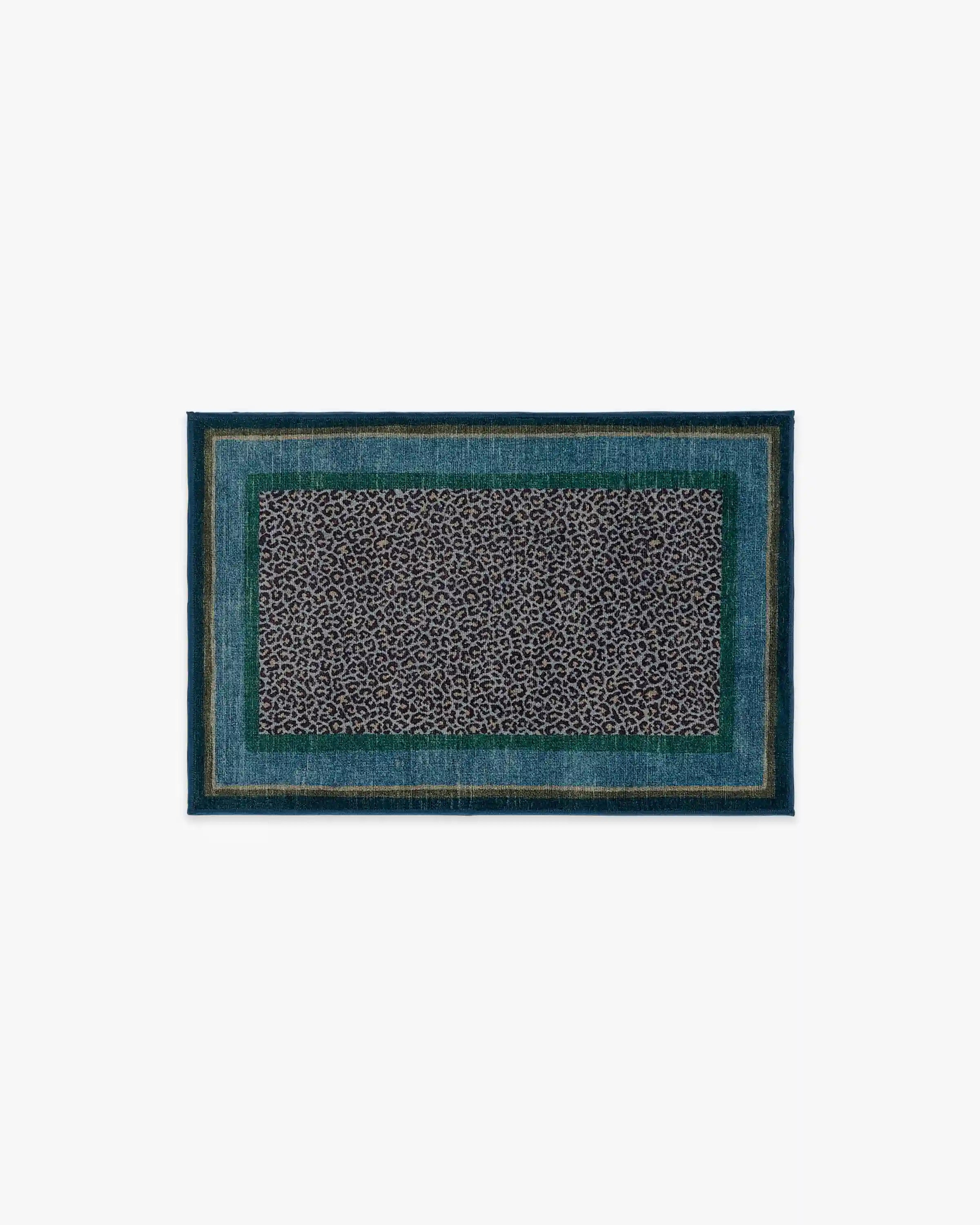 Panthera Blue & Green Rug by Scalamandré