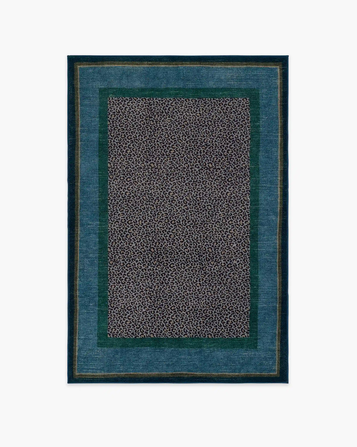 Panthera Blue & Green Rug by Scalamandré