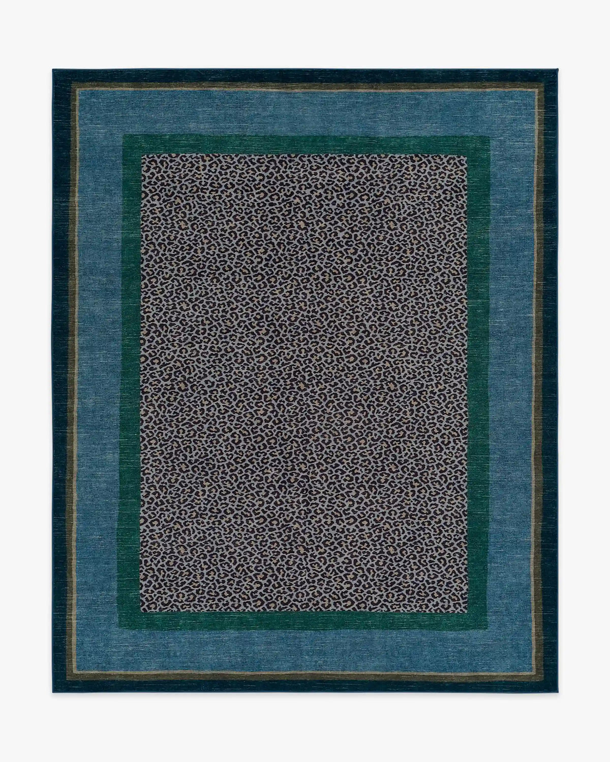 Panthera Blue & Green Rug by Scalamandré