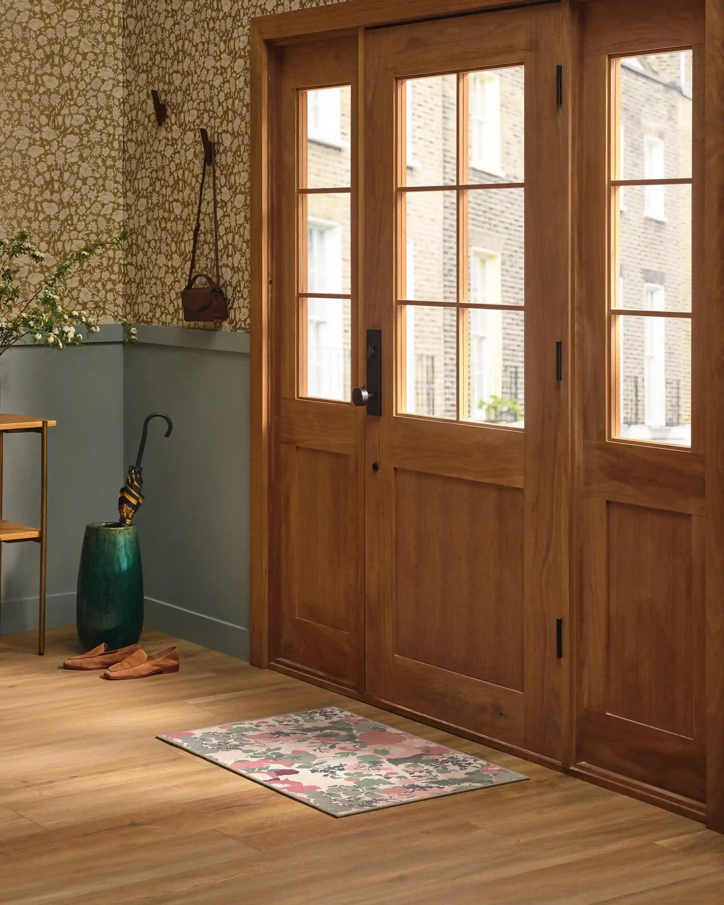 Parchment Shadow Pink Rug by Liberty
