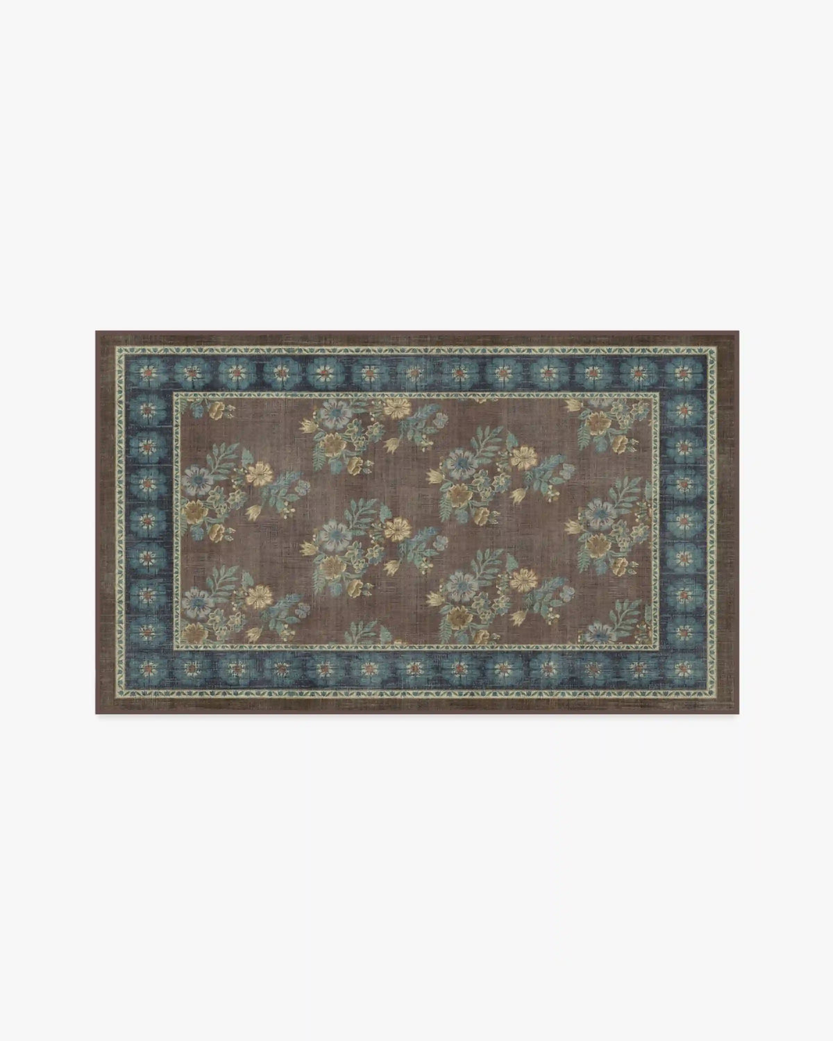 Pennywood Brown & Blue Rug