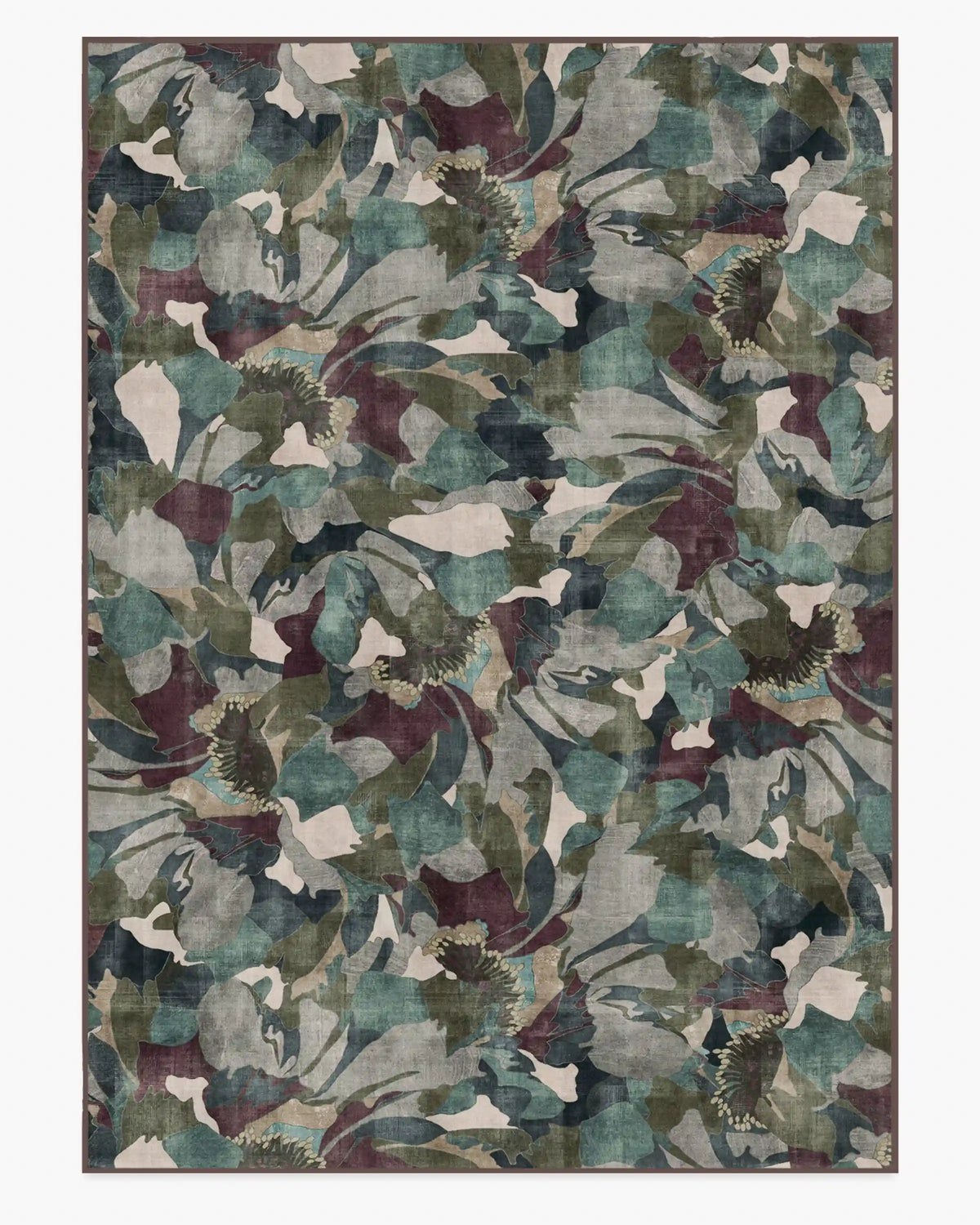 Peony Promenade Aubergine Rug by Liberty