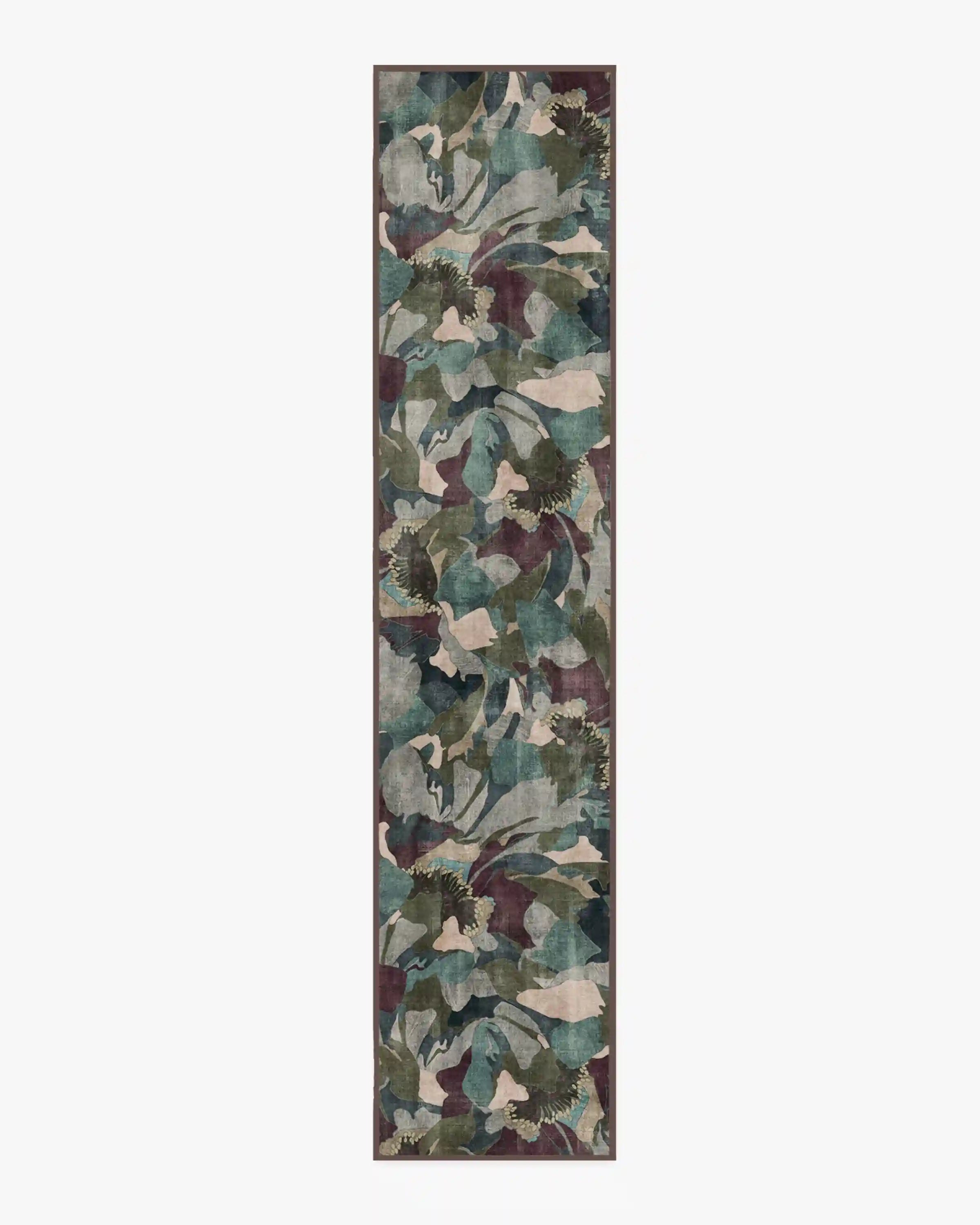 Peony Promenade Aubergine Rug by Liberty