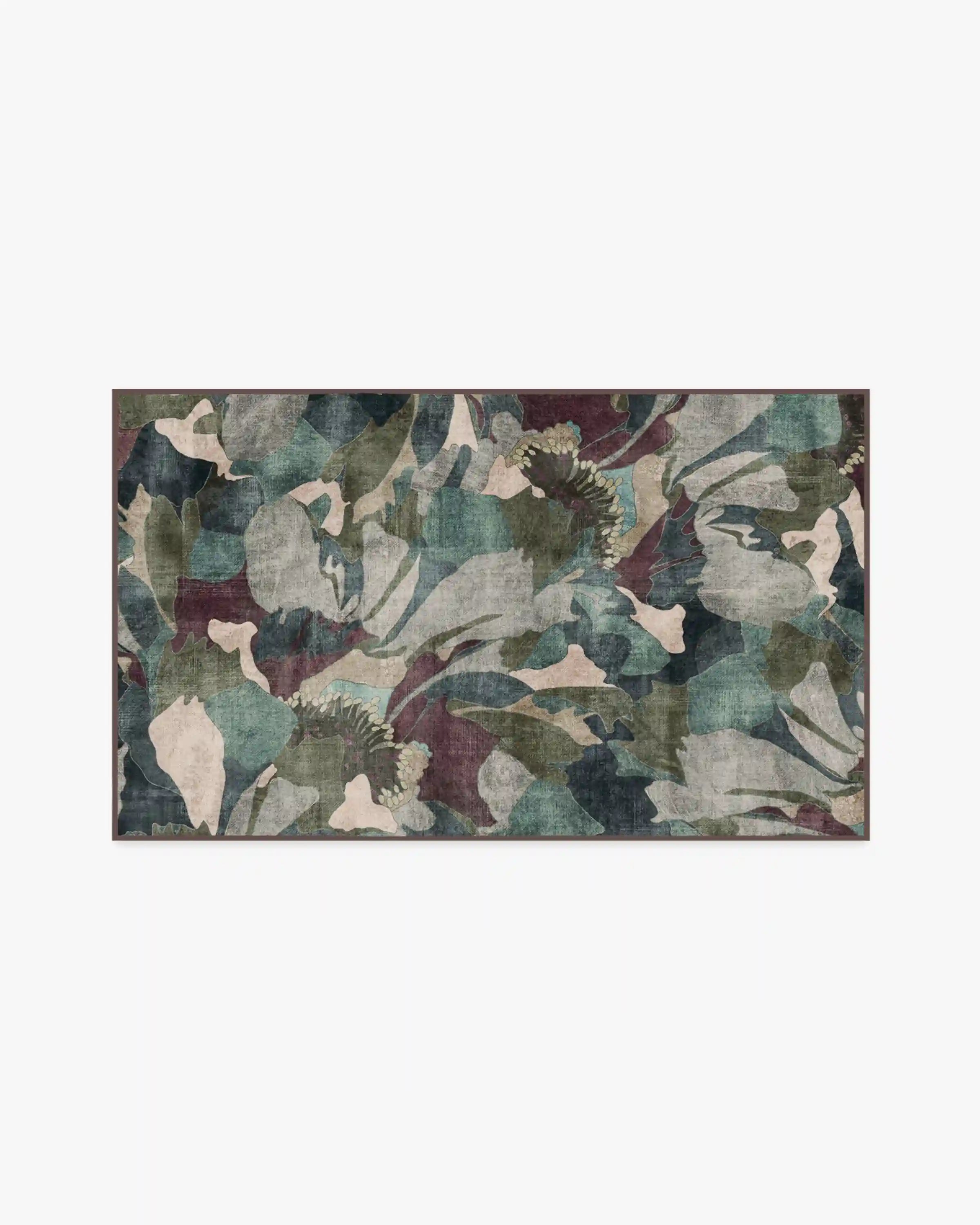Peony Promenade Aubergine Rug by Liberty