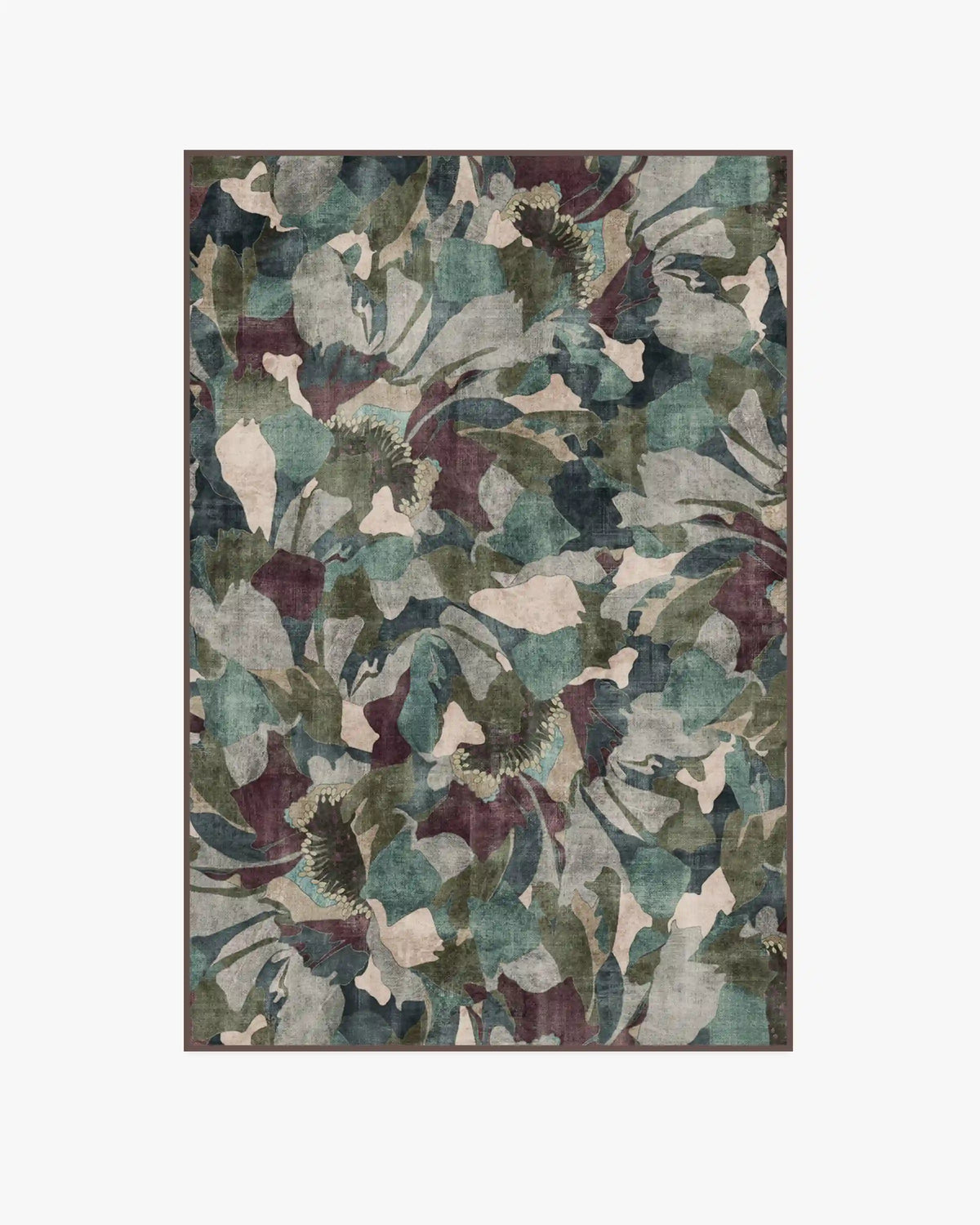 Peony Promenade Aubergine Rug by Liberty