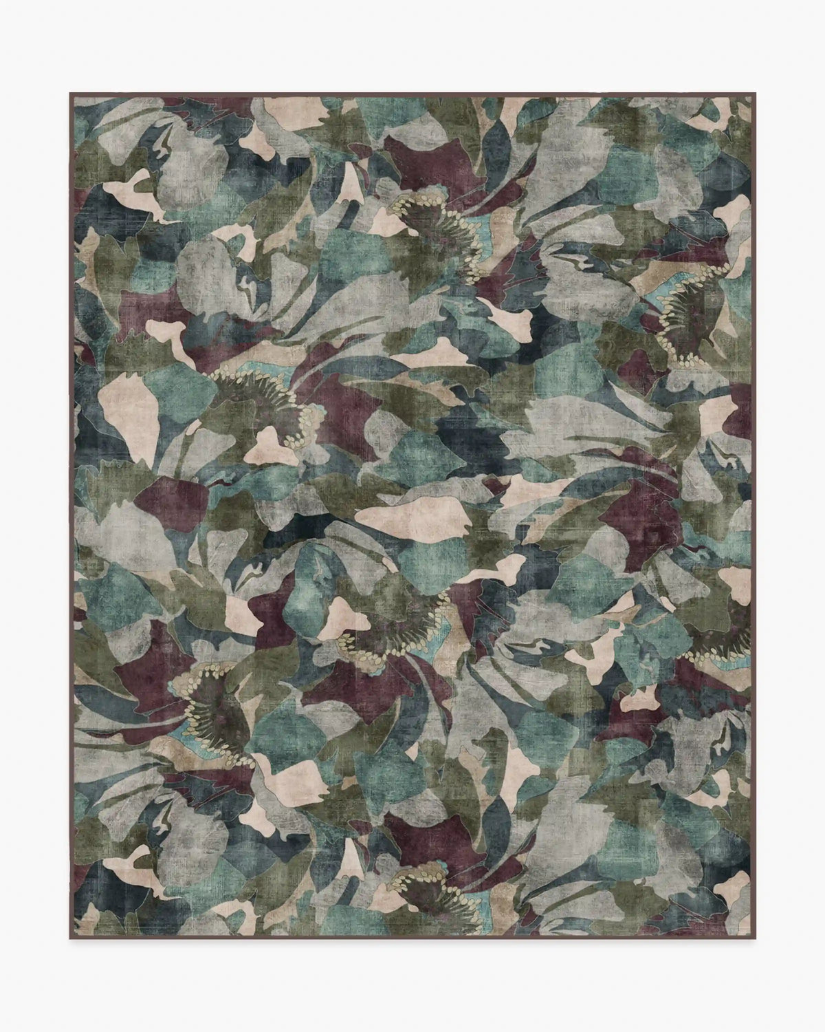 Peony Promenade Aubergine Rug by Liberty