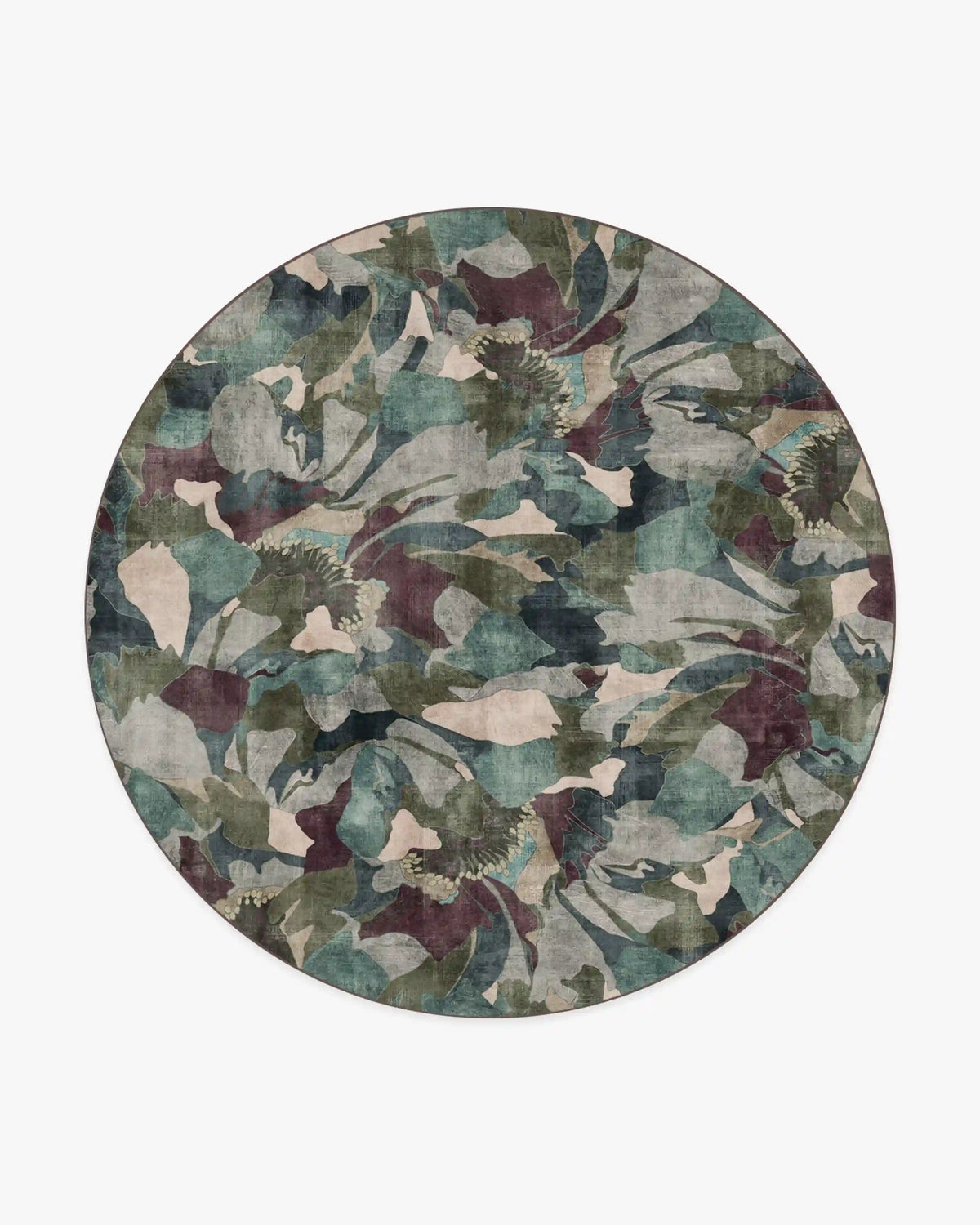 Peony Promenade Aubergine Rug by Liberty