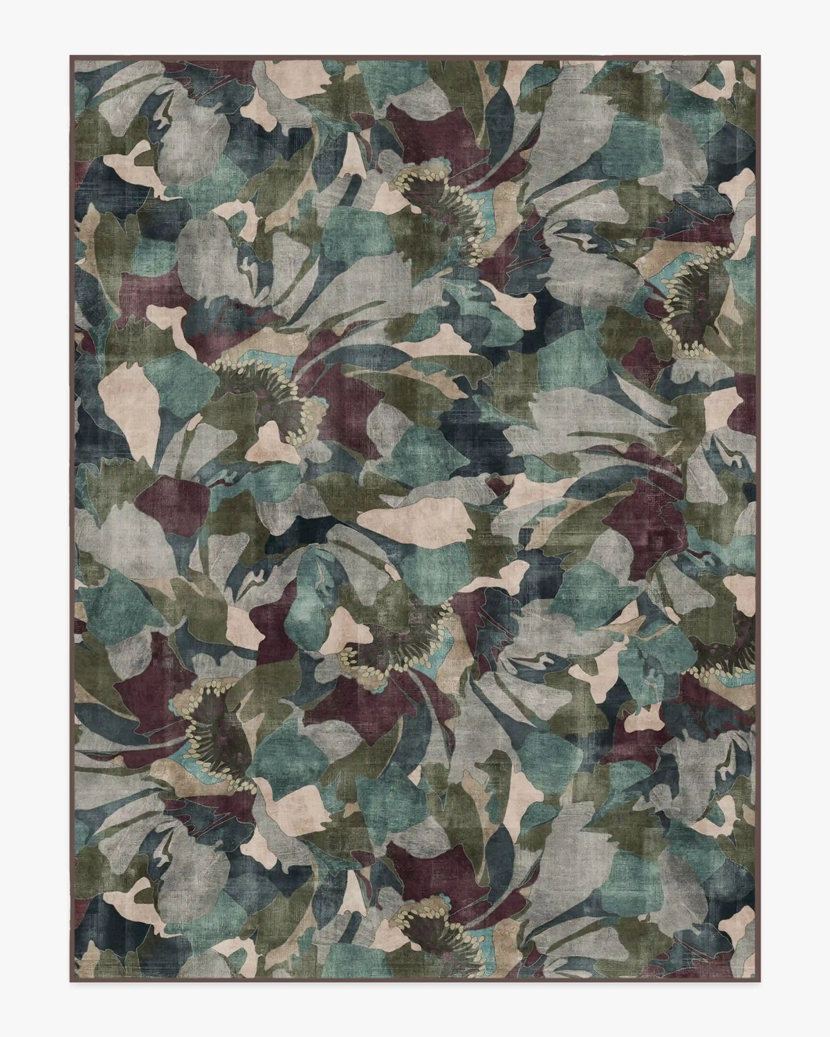 Peony Promenade Aubergine Rug by Liberty