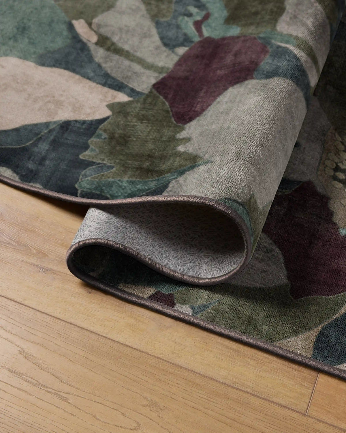 Peony Promenade Aubergine Rug by Liberty