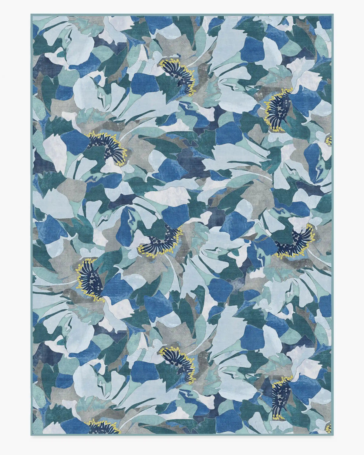 Peony Promenade Slate Blue Rug by Liberty